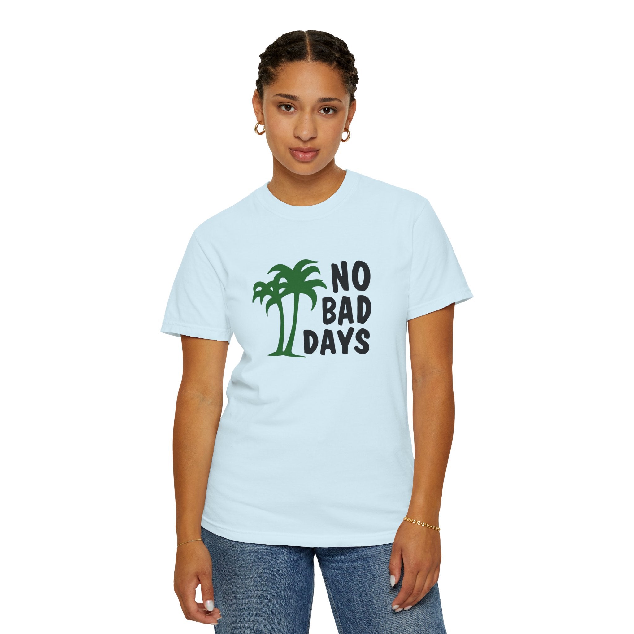 No Bad Days Palm Tree T-Shirt — Casual Beach Vibe Graphic Tee