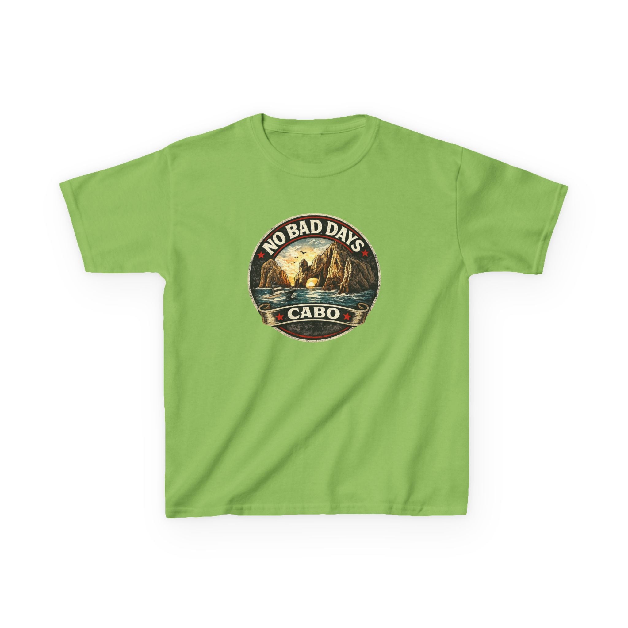 Kids Tee — 'No Bad Days' Cabo Surf Vintage Graphic
