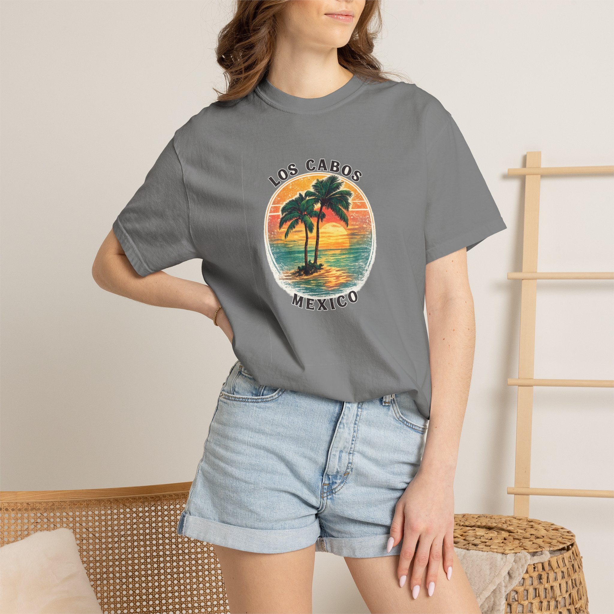 Los Cabos Palms T-Shirt — Tropical Beach Palm Graphic Tee