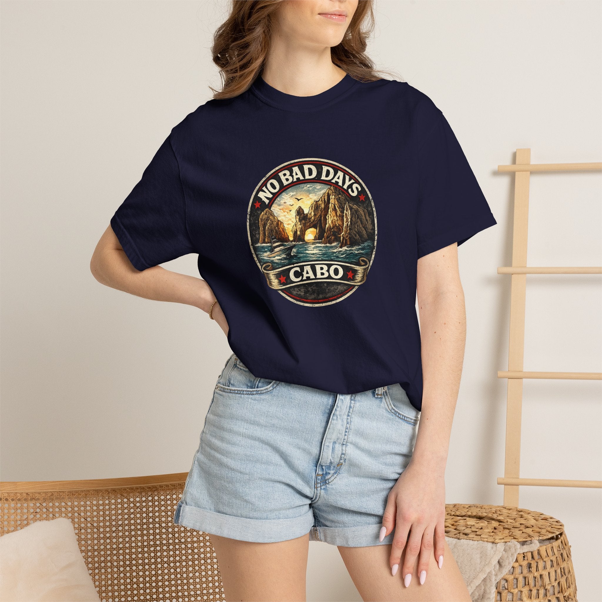 No Bad Days Cabo T-Shirt — Sunset Beach Vintage Graphic Tee