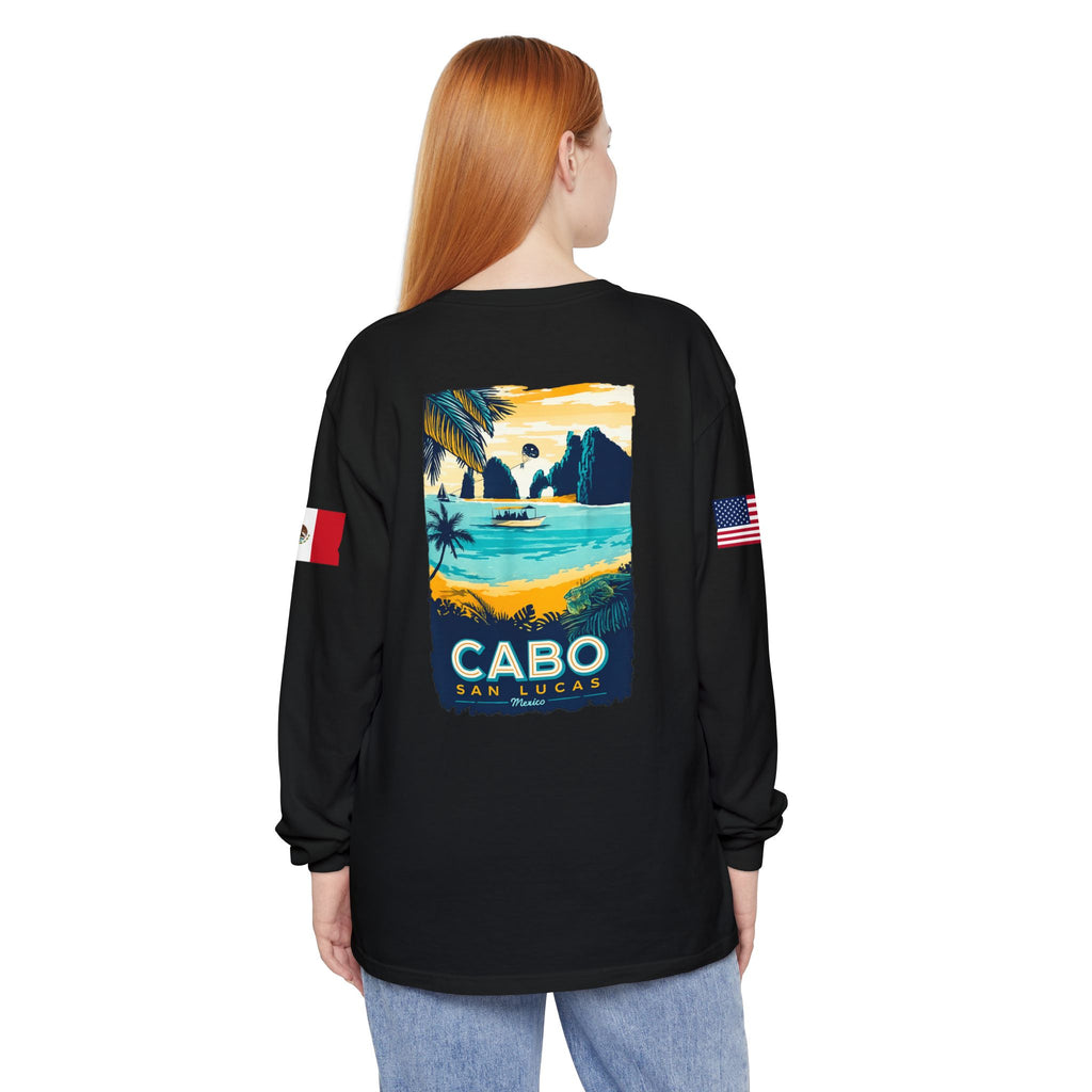 Cabo San Lucas Long Sleeve Tee — Vintage Beach Graphic