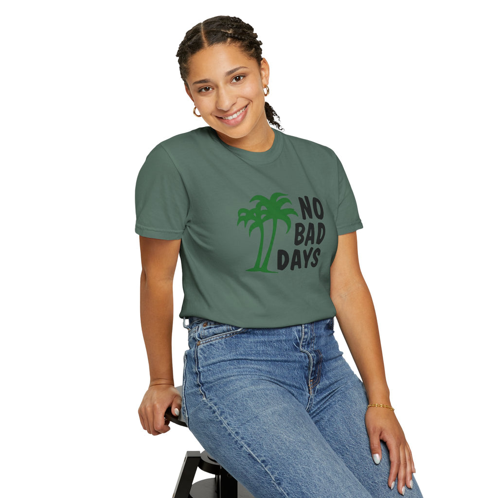 No Bad Days Palm Tree T-Shirt — Casual Beach Vibe Graphic Tee