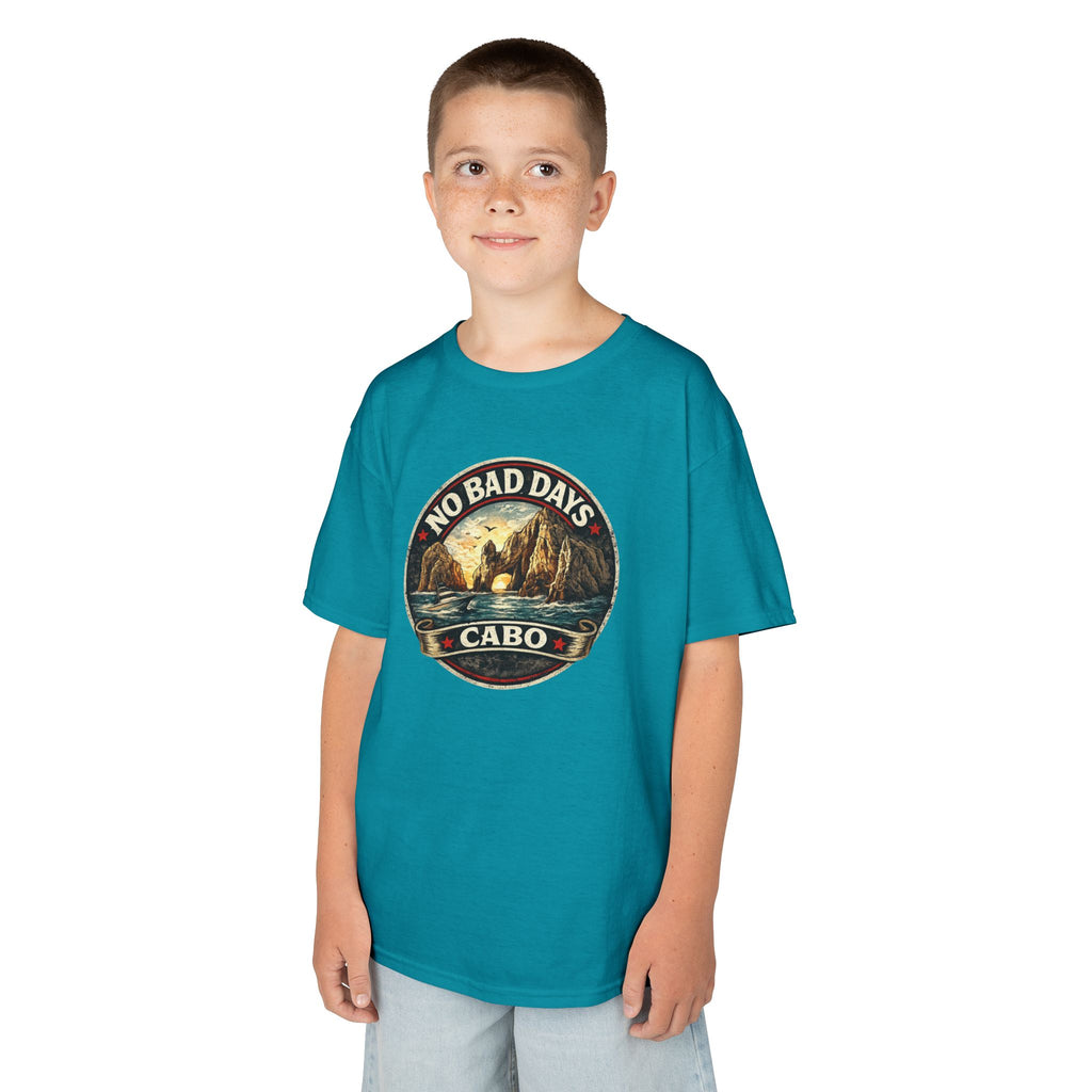 Kids Tee — 'No Bad Days' Cabo Surf Vintage Graphic