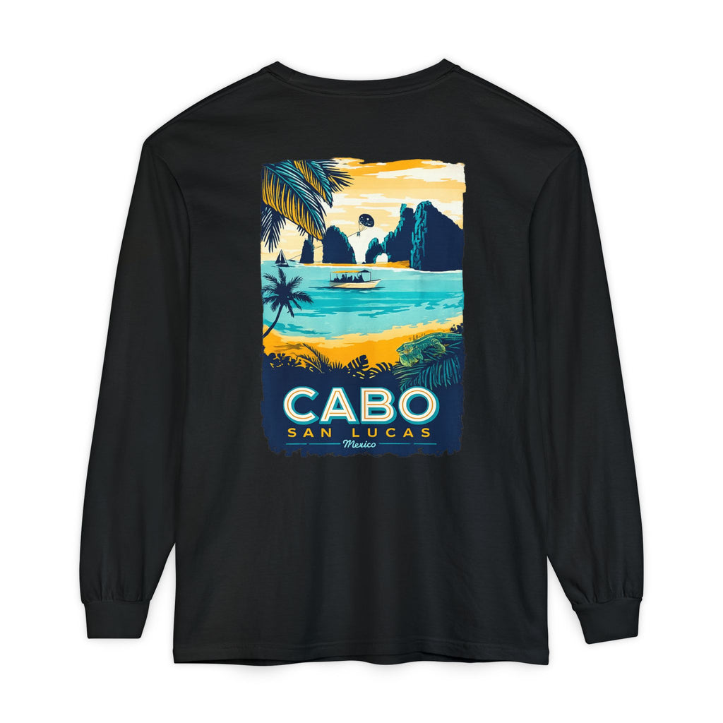 Cabo San Lucas Long Sleeve Tee — Vintage Beach Graphic