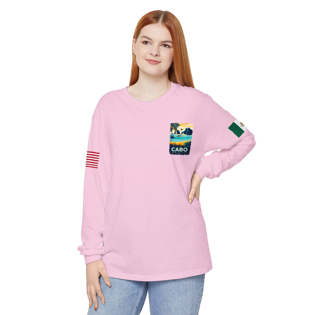 Cabo San Lucas Long Sleeve Tee — Vintage Beach Graphic