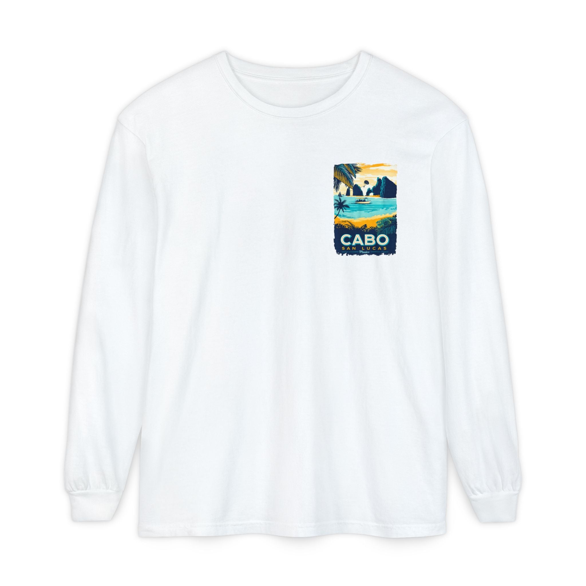 Cabo San Lucas Long Sleeve Tee — Vintage Beach Graphic