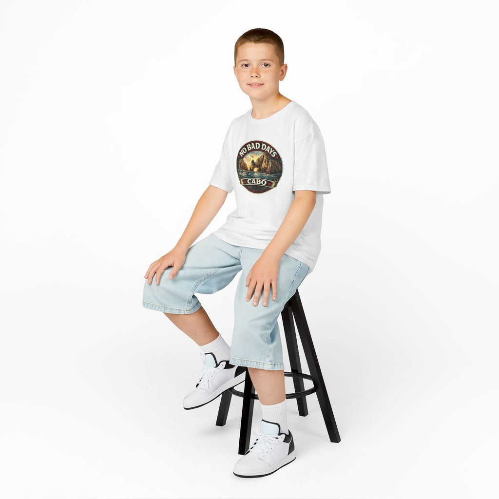 Kids Tee — 'No Bad Days' Cabo Surf Vintage Graphic