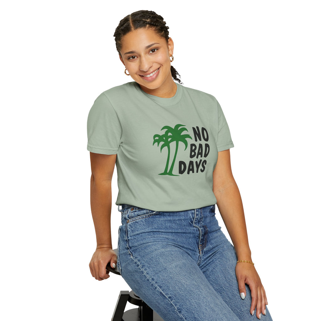 No Bad Days Palm Tree T-Shirt — Casual Beach Vibe Graphic Tee