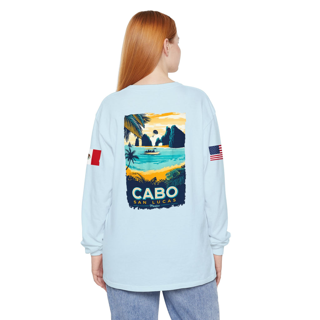 Cabo San Lucas Long Sleeve Tee — Vintage Beach Graphic