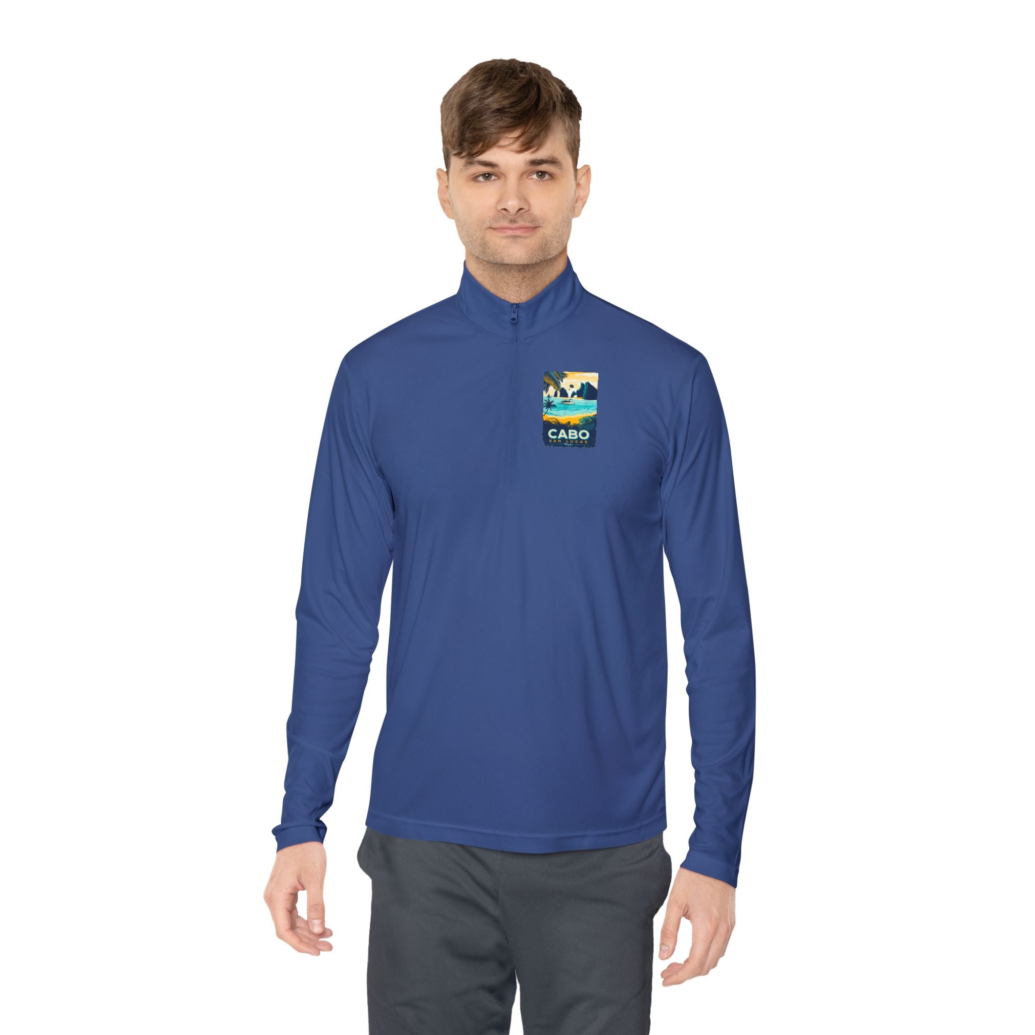 Cabo Paradise Quarter-Zip Pullover — Cabo Arch Graphic