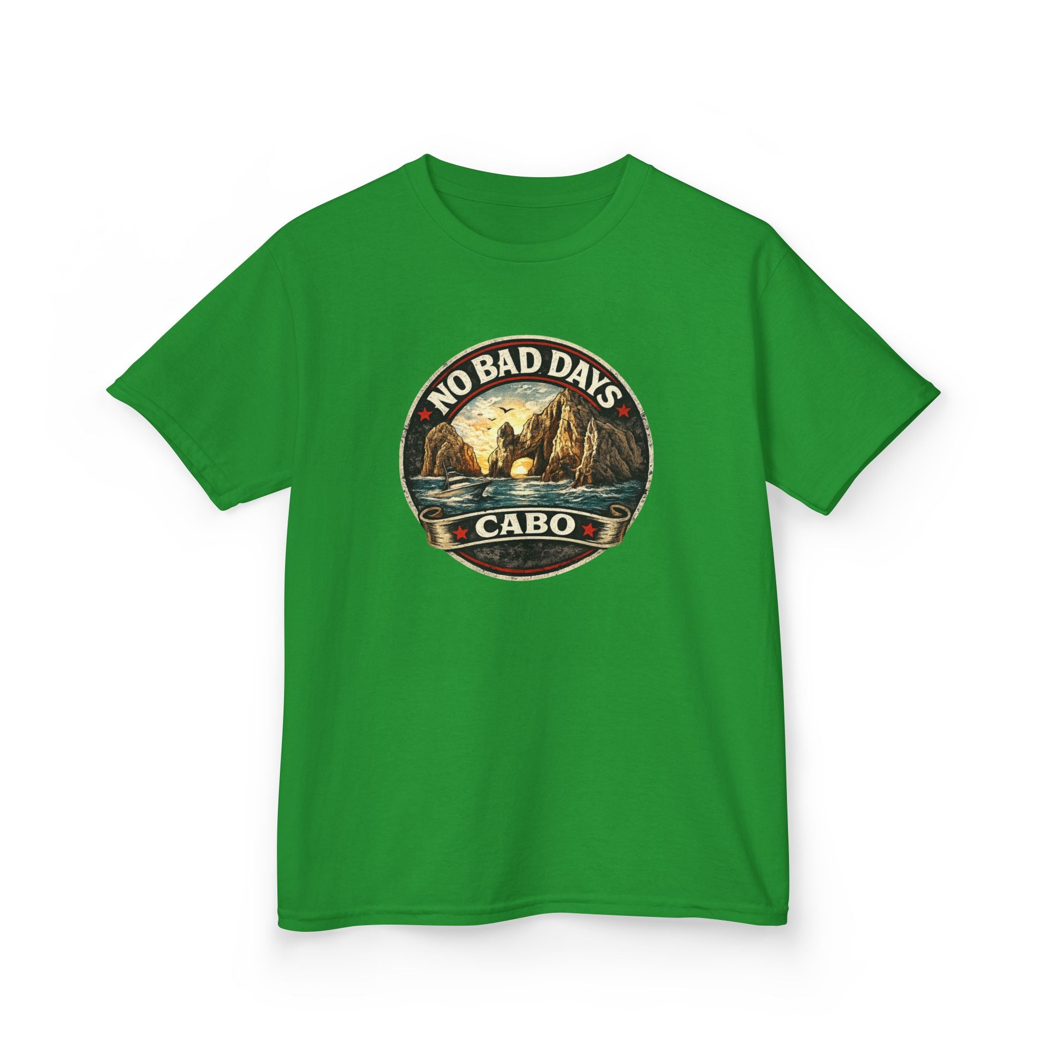 Kids Tee — 'No Bad Days' Cabo Surf Vintage Graphic