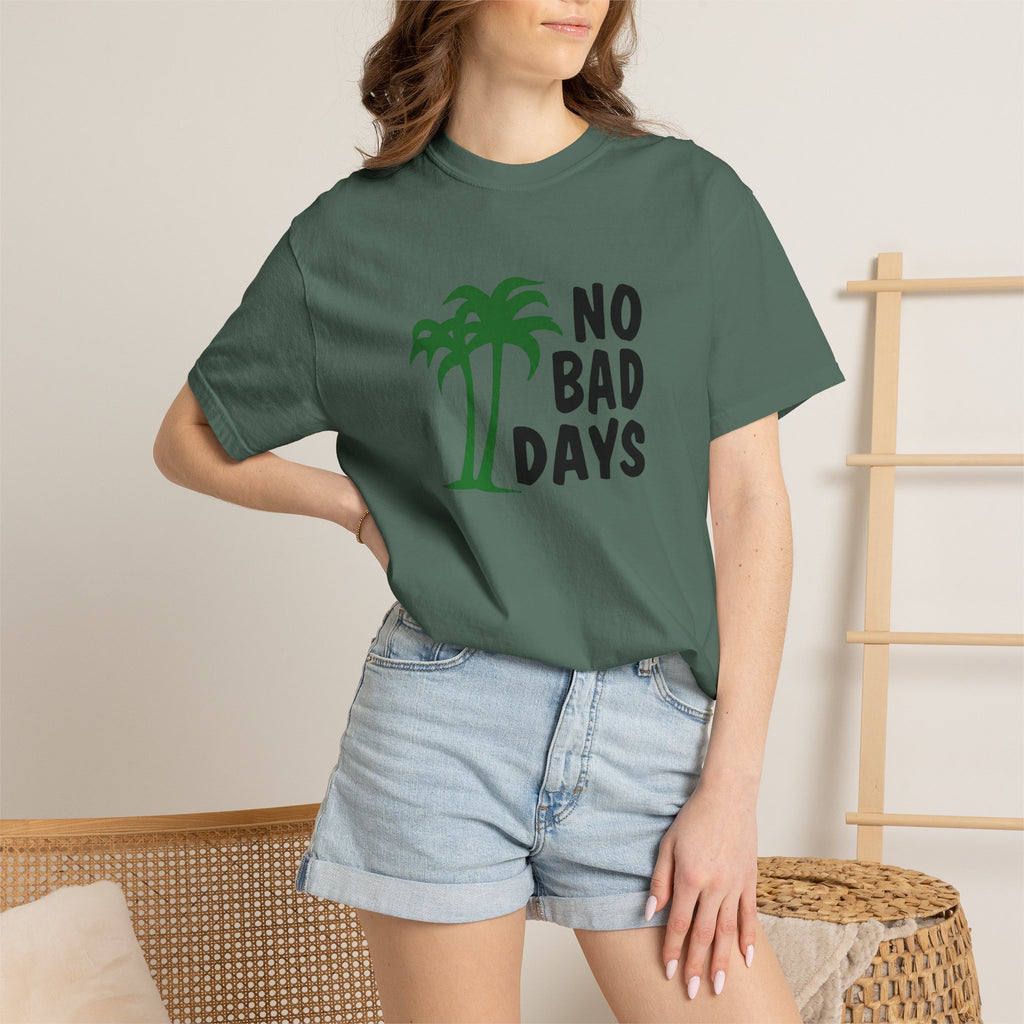 No Bad Days Palm Tree T-Shirt — Casual Beach Vibe Graphic Tee