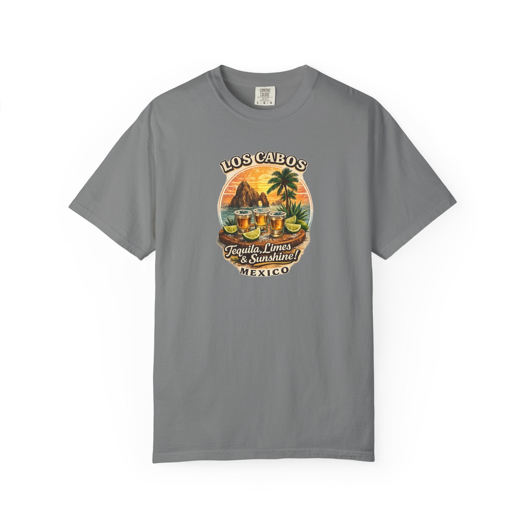 Los Cabos Tequila & Limes T-Shirt — Mexico Beach Vacation Tee