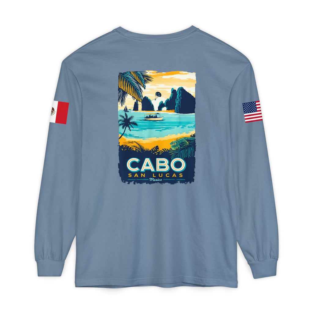 Cabo San Lucas Long Sleeve Tee — Vintage Beach Graphic