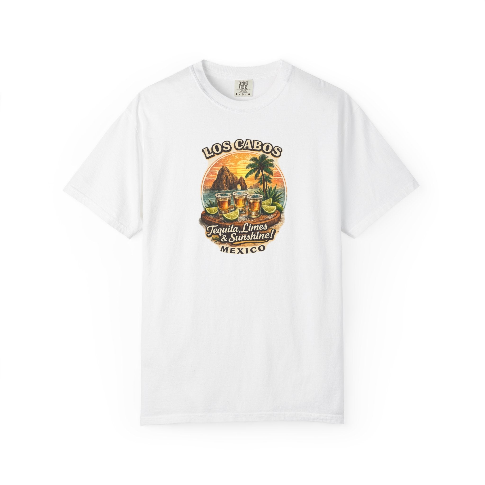 Los Cabos Tequila & Limes T-Shirt — Mexico Beach Vacation Tee
