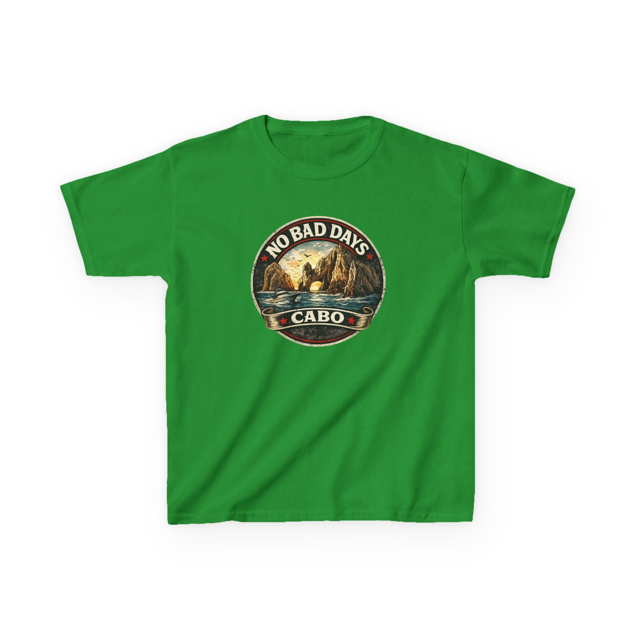 Kids Tee — 'No Bad Days' Cabo Surf Vintage Graphic
