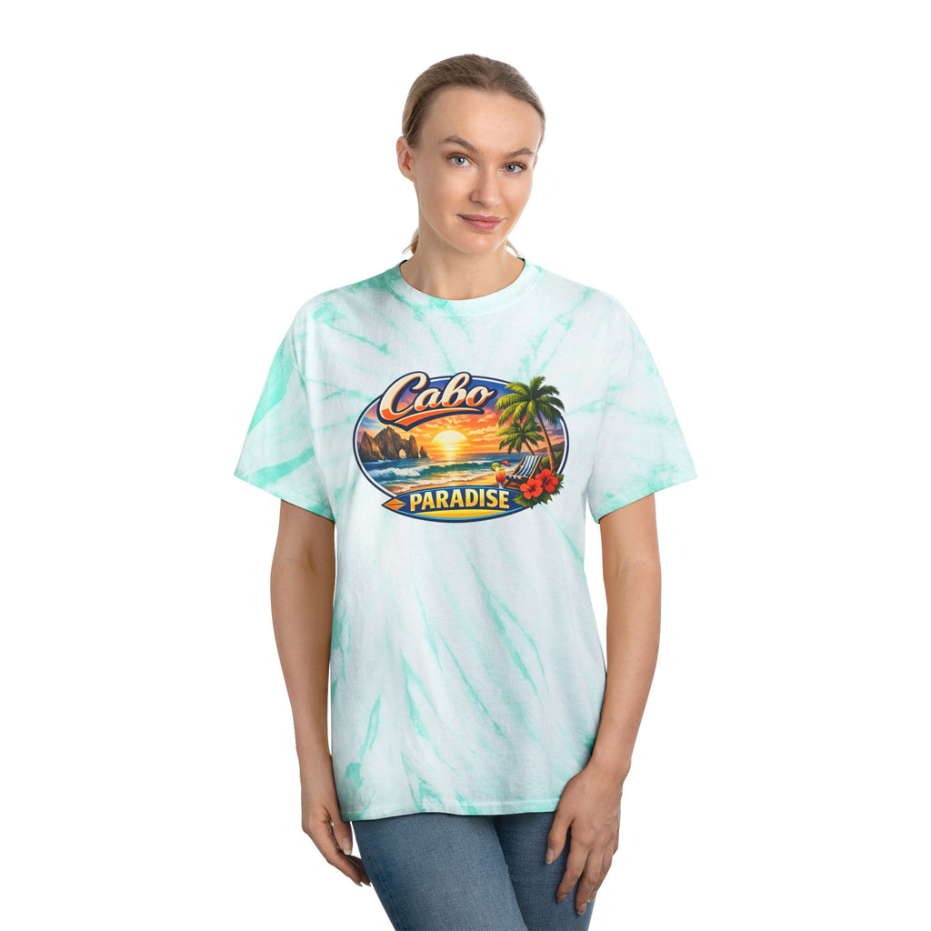 Cabo Paradise Tie-Dye Tee — Yellow Cyclone Beach Shirt