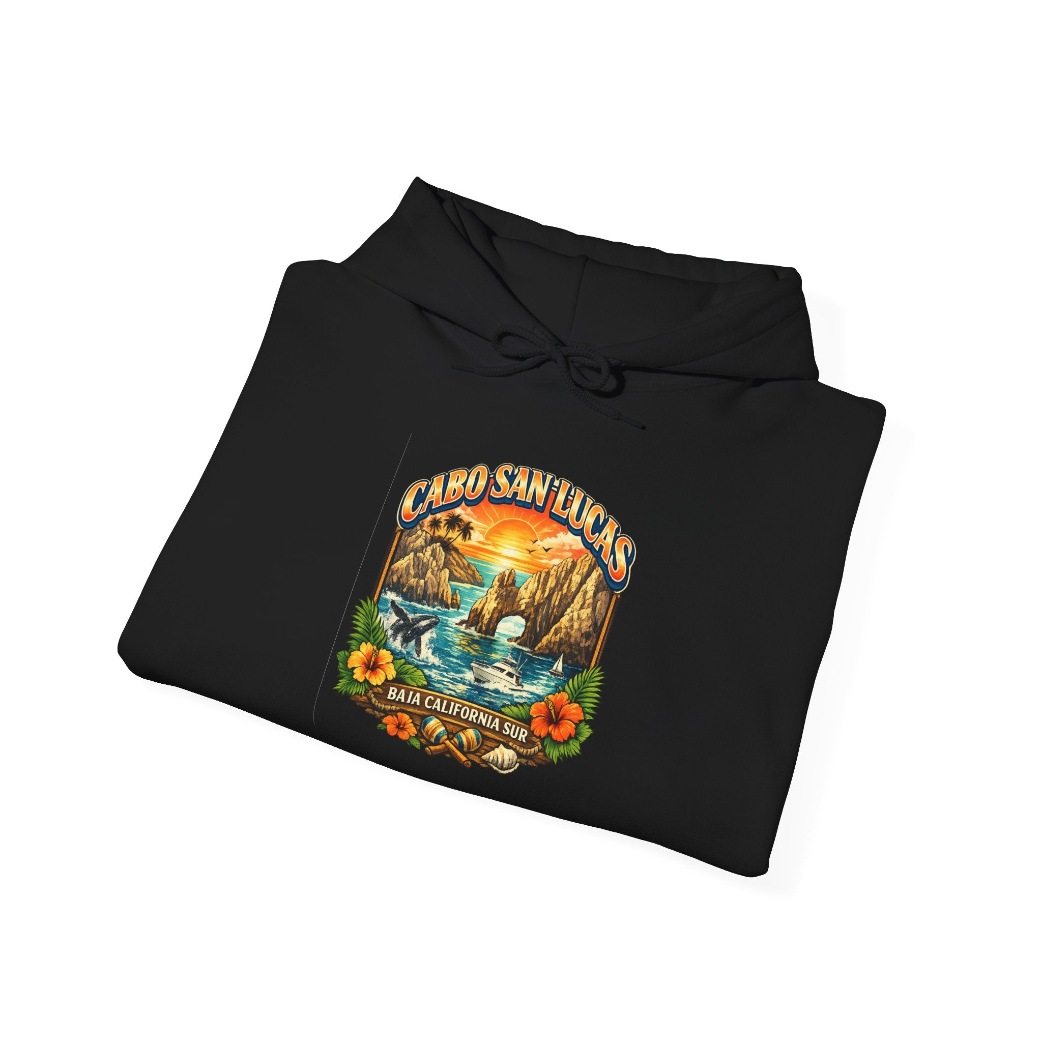 Sunset Lake Vintage Nature Hoodie – Scenic ‘Sunset Lake’ Retro Graphic