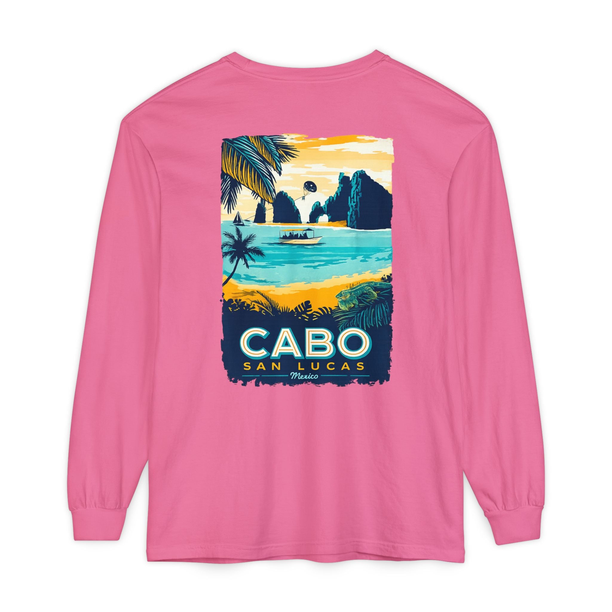 Cabo San Lucas Long Sleeve Tee — Vintage Beach Graphic