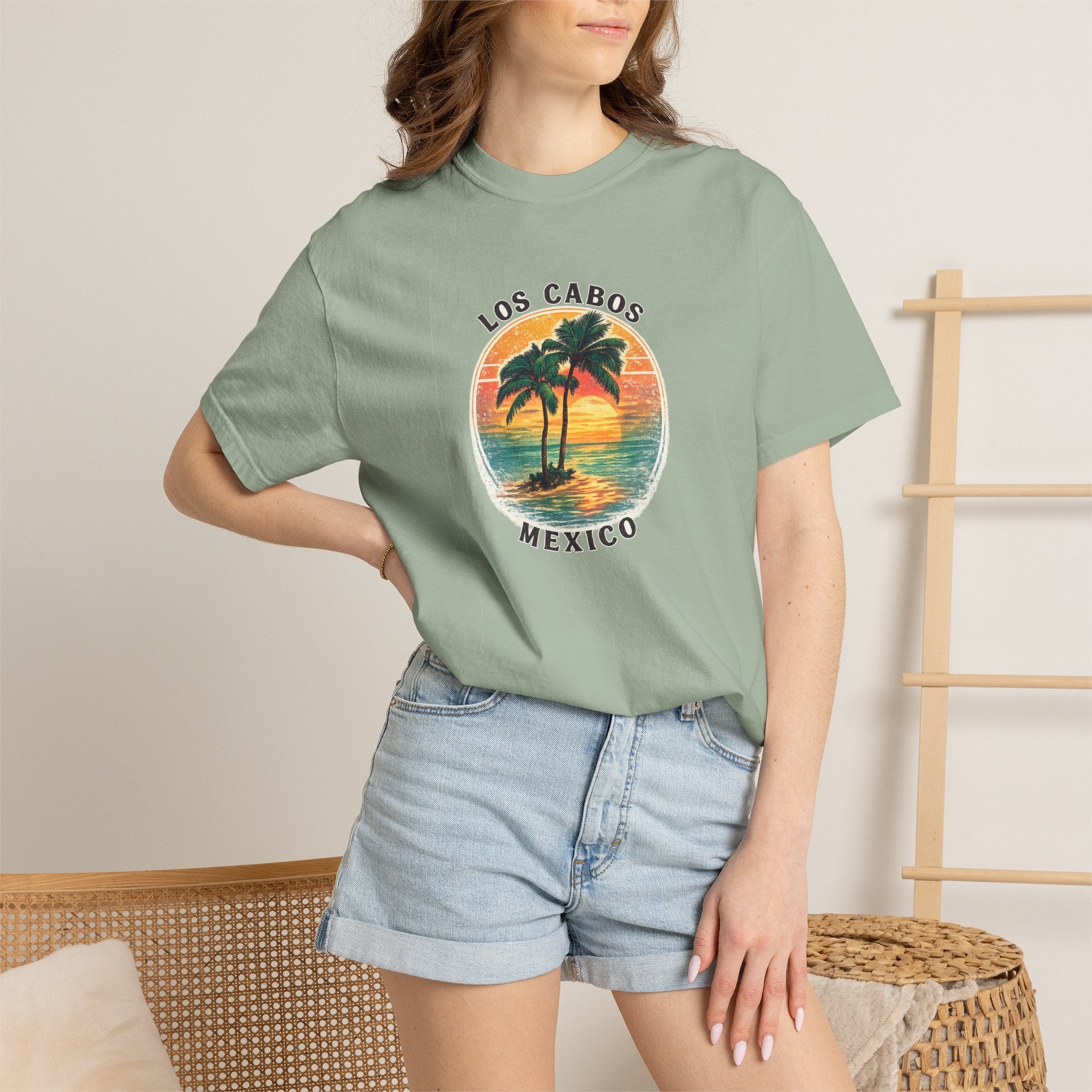 Los Cabos Palms T-Shirt — Tropical Beach Palm Graphic Tee