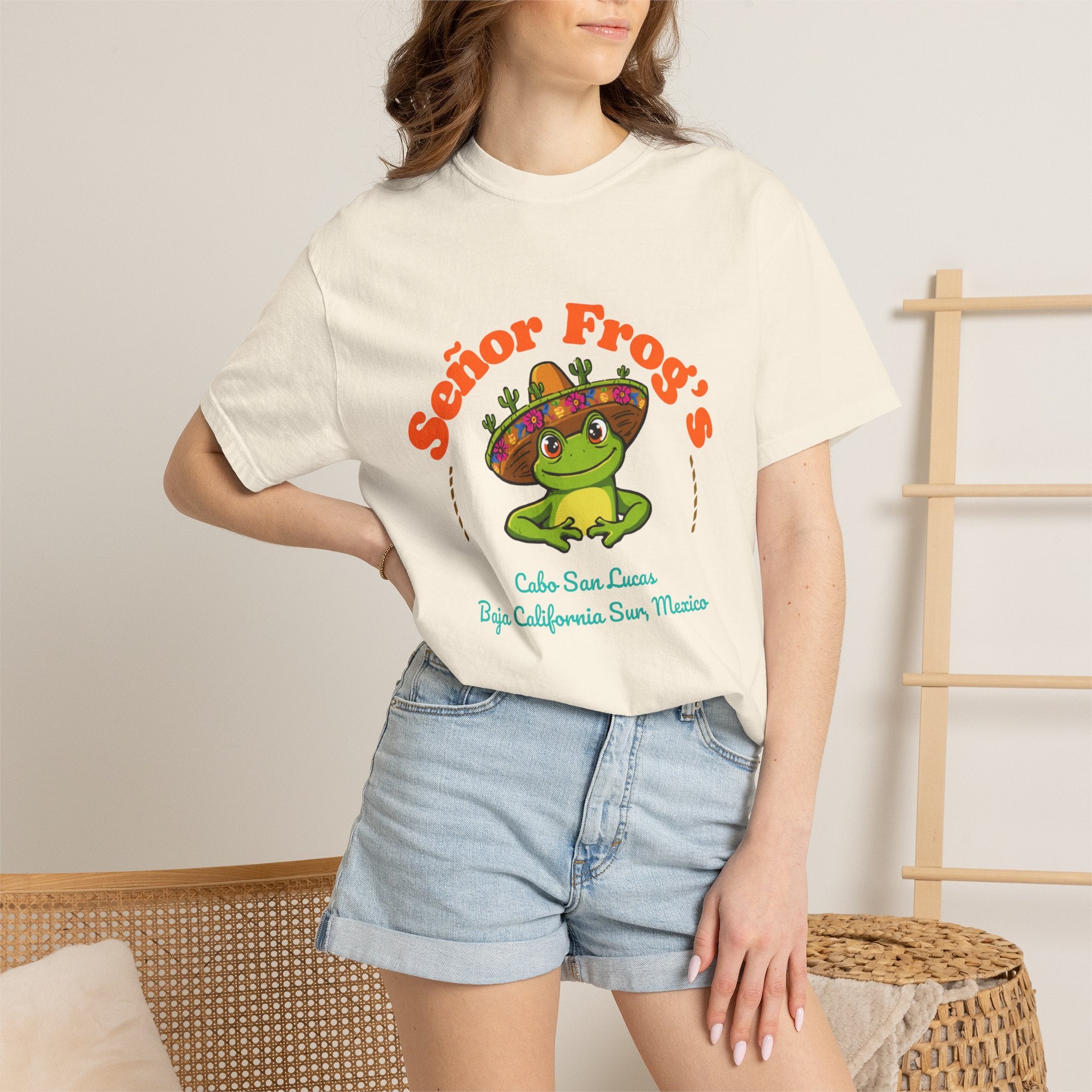 Señor Frog's Cabo San Lucas T-Shirt — Cute Frog Sombrero Mexico Souvenir