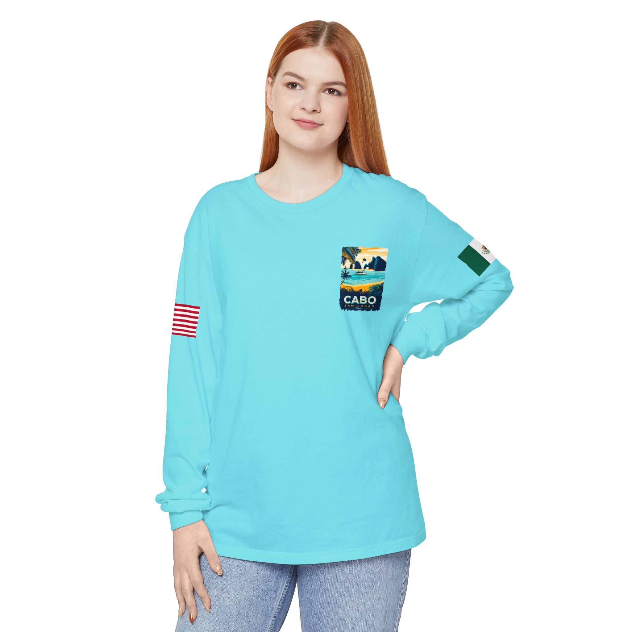 Cabo San Lucas Long Sleeve Tee — Vintage Beach Graphic