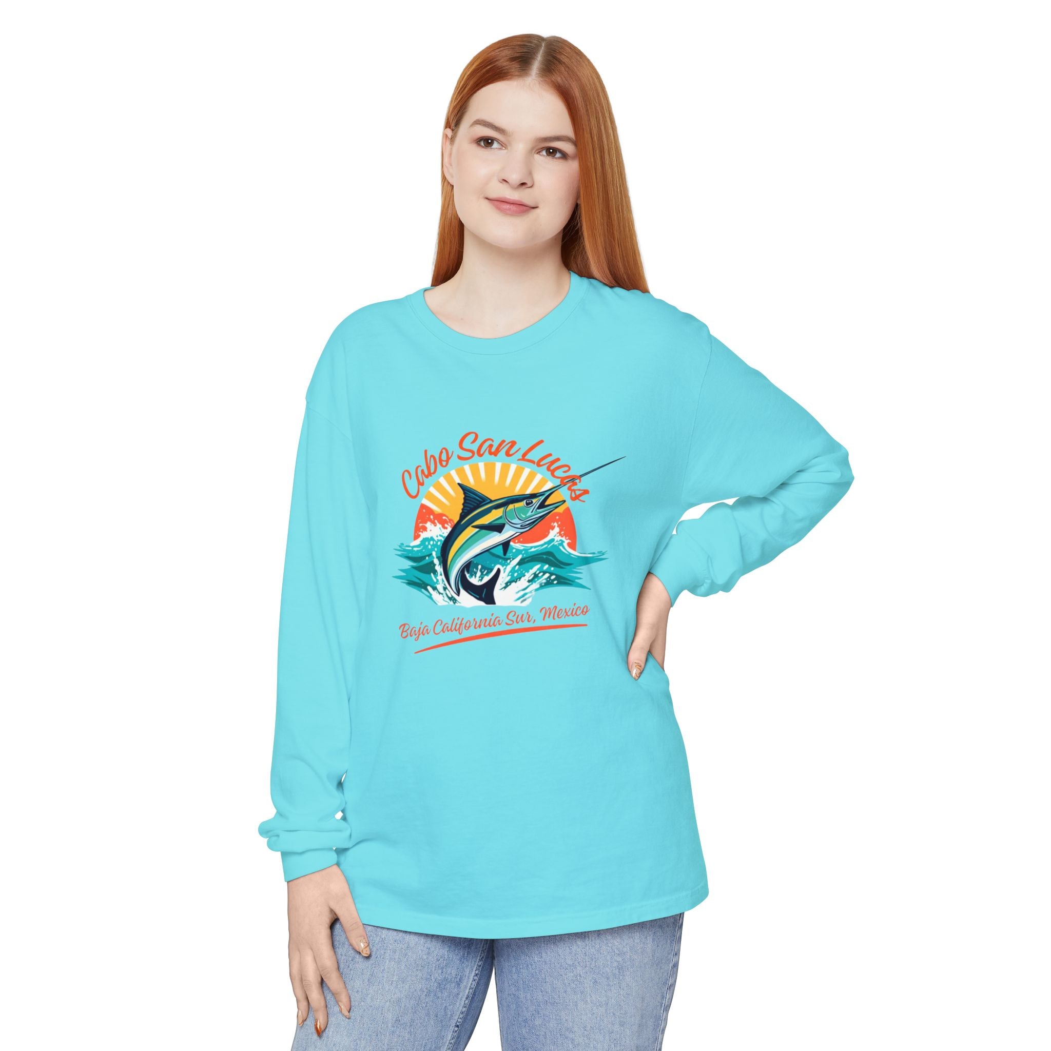 Cabo San Lucas Marlin Sunset Long Sleeve Tee