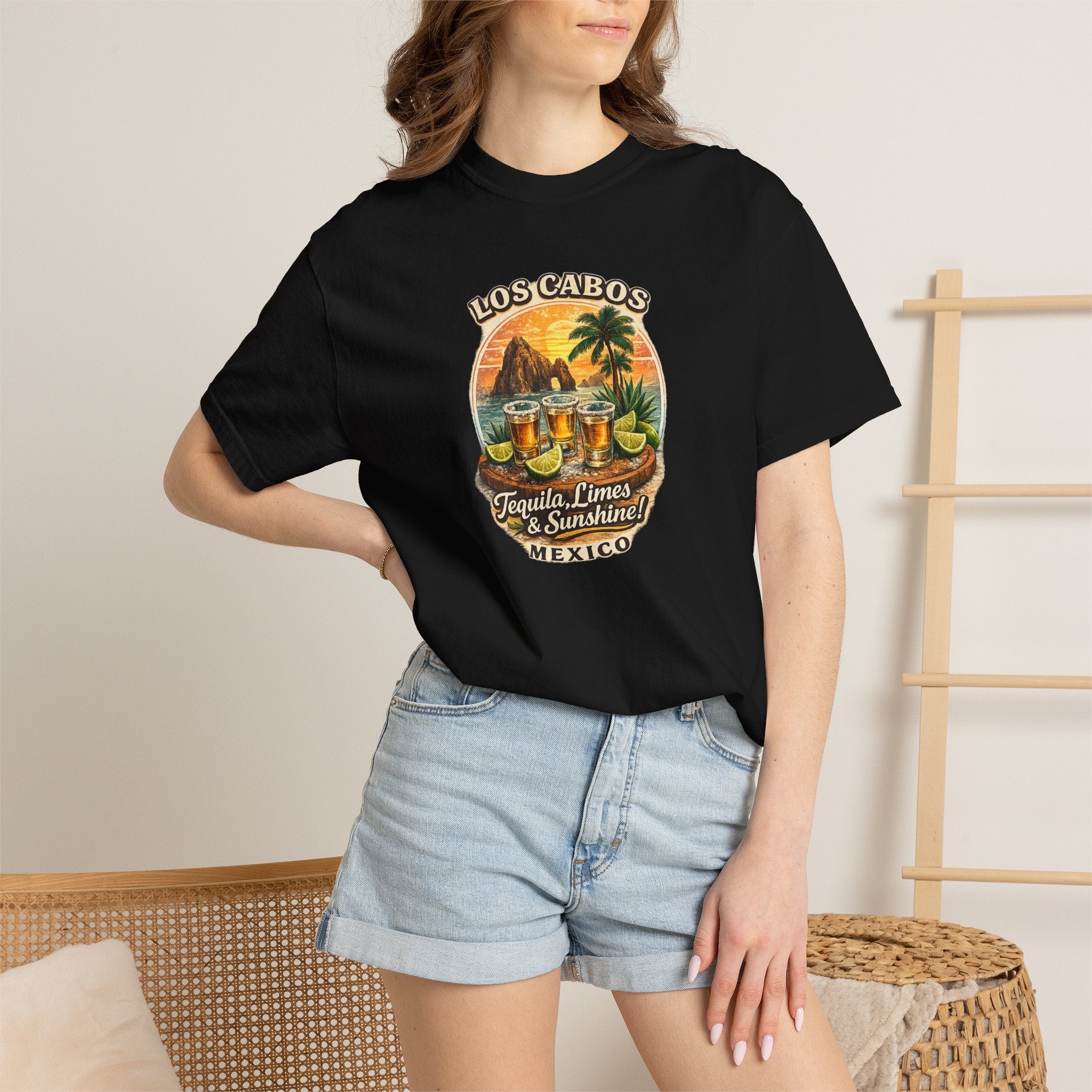 Los Cabos Tequila & Limes T-Shirt — Mexico Beach Vacation Tee