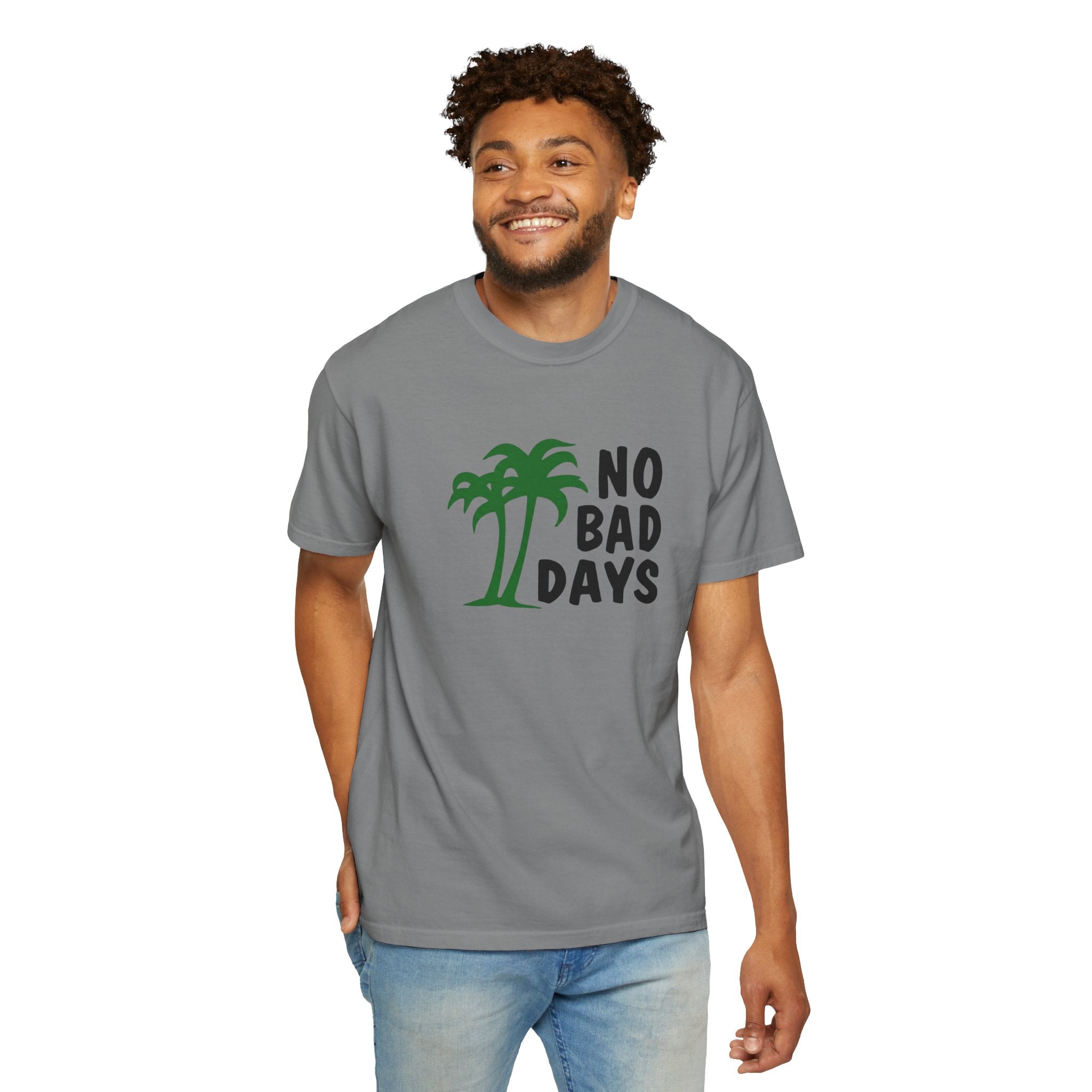 No Bad Days Palm Tree T-Shirt — Casual Beach Vibe Graphic Tee