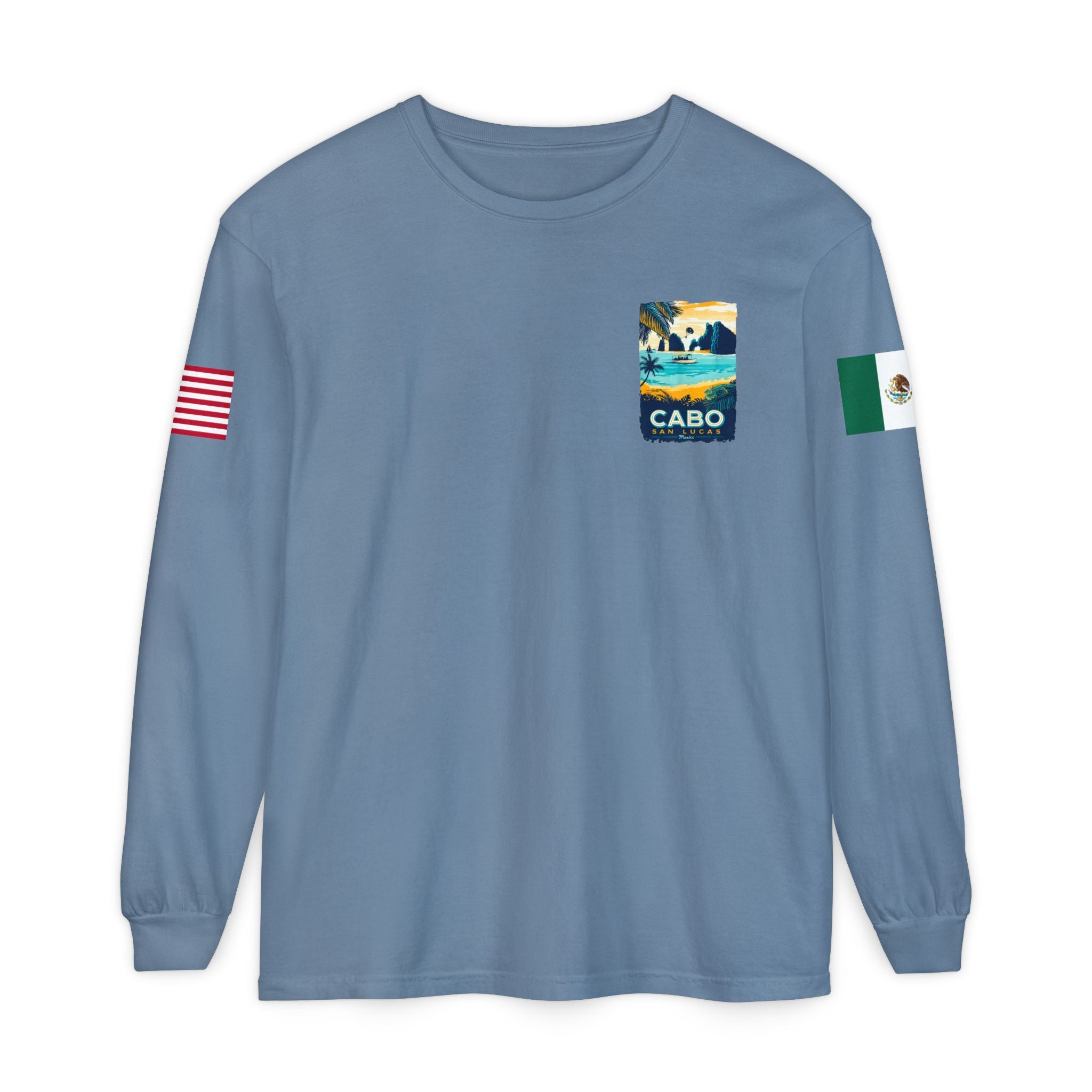 Cabo San Lucas Long Sleeve Tee — Vintage Beach Graphic