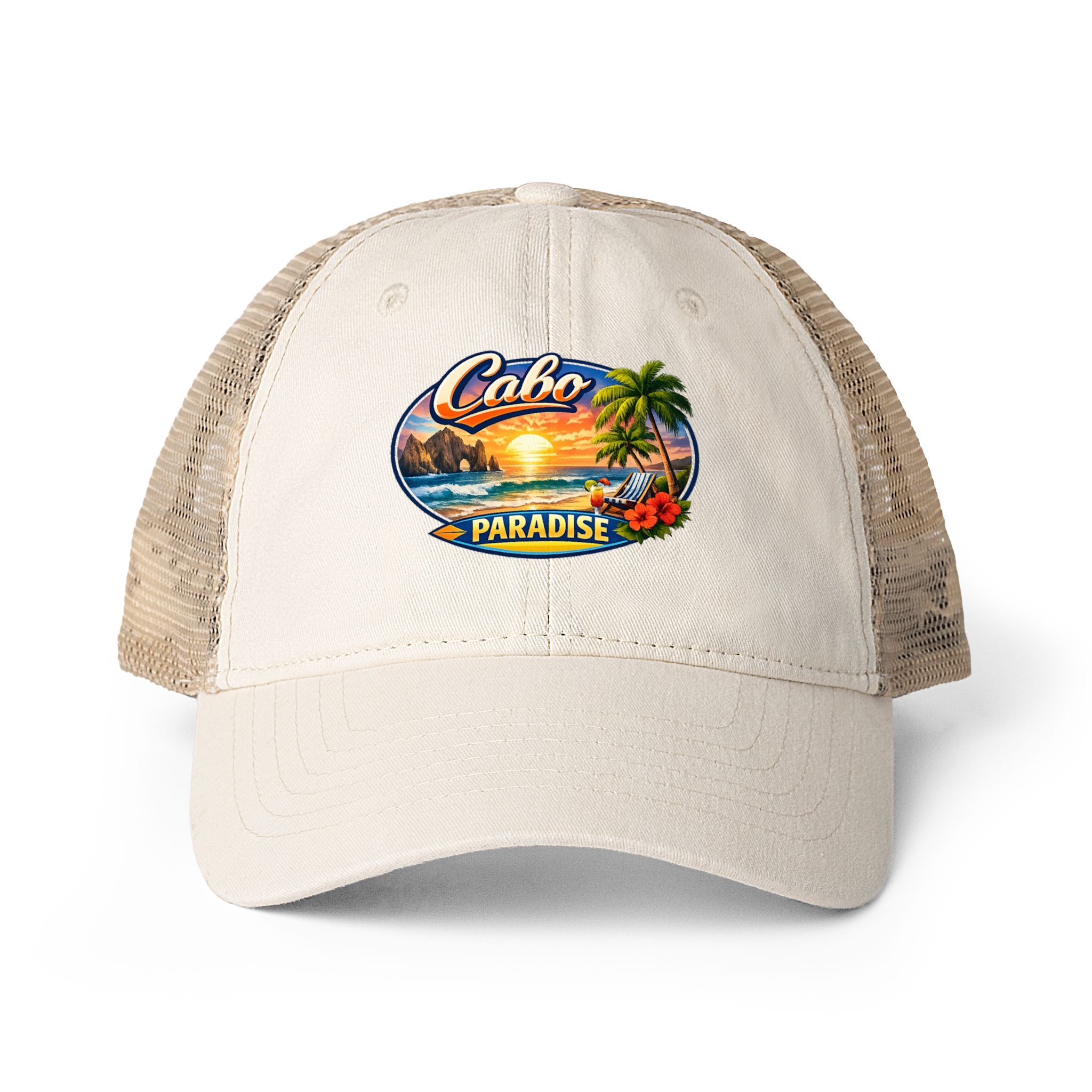 Women's Washed Mesh-Back Cap