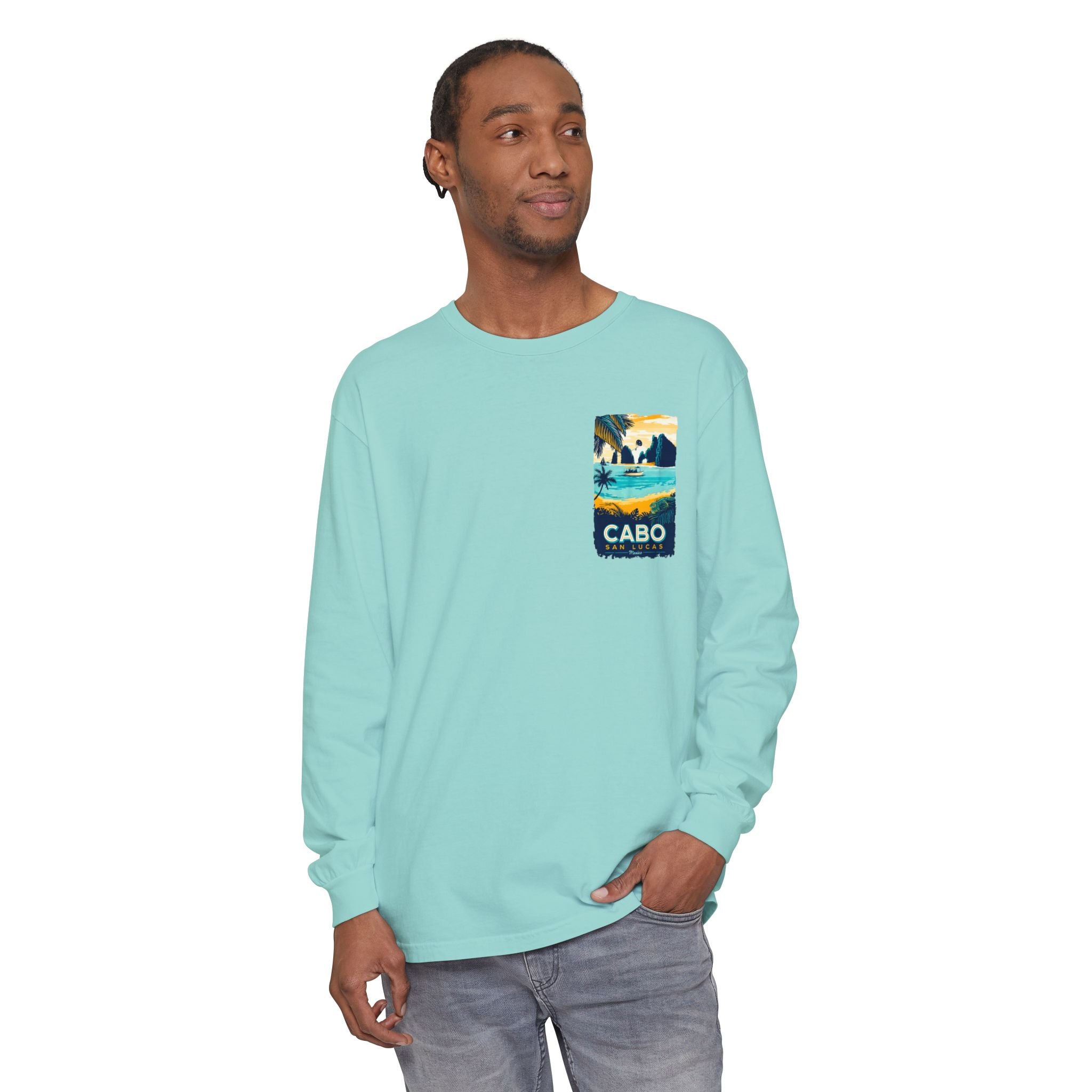 Cabo San Lucas Long Sleeve Tee — Vintage Beach Graphic