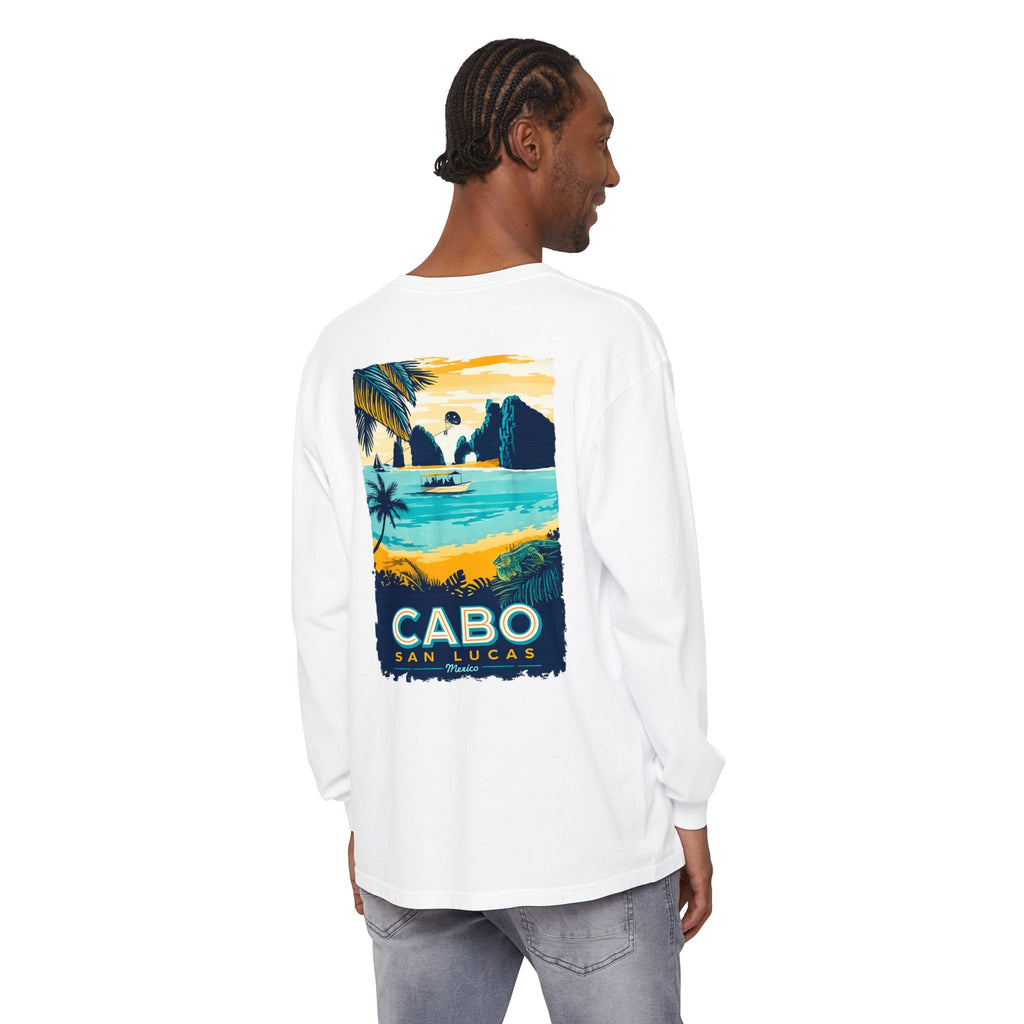 Cabo San Lucas Long Sleeve Tee — Vintage Beach Graphic