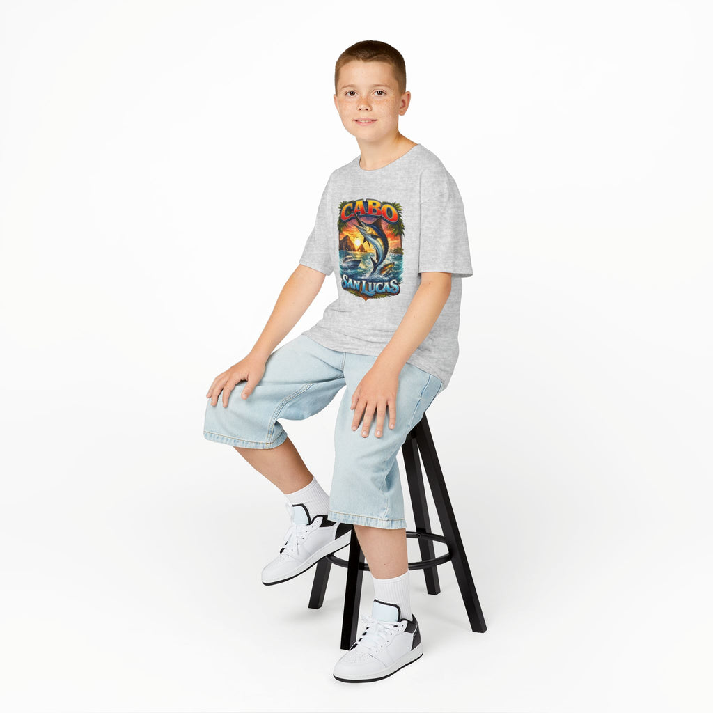 Kids T-Shirt - Cabo San Lucas Marlin Sunset Graphic