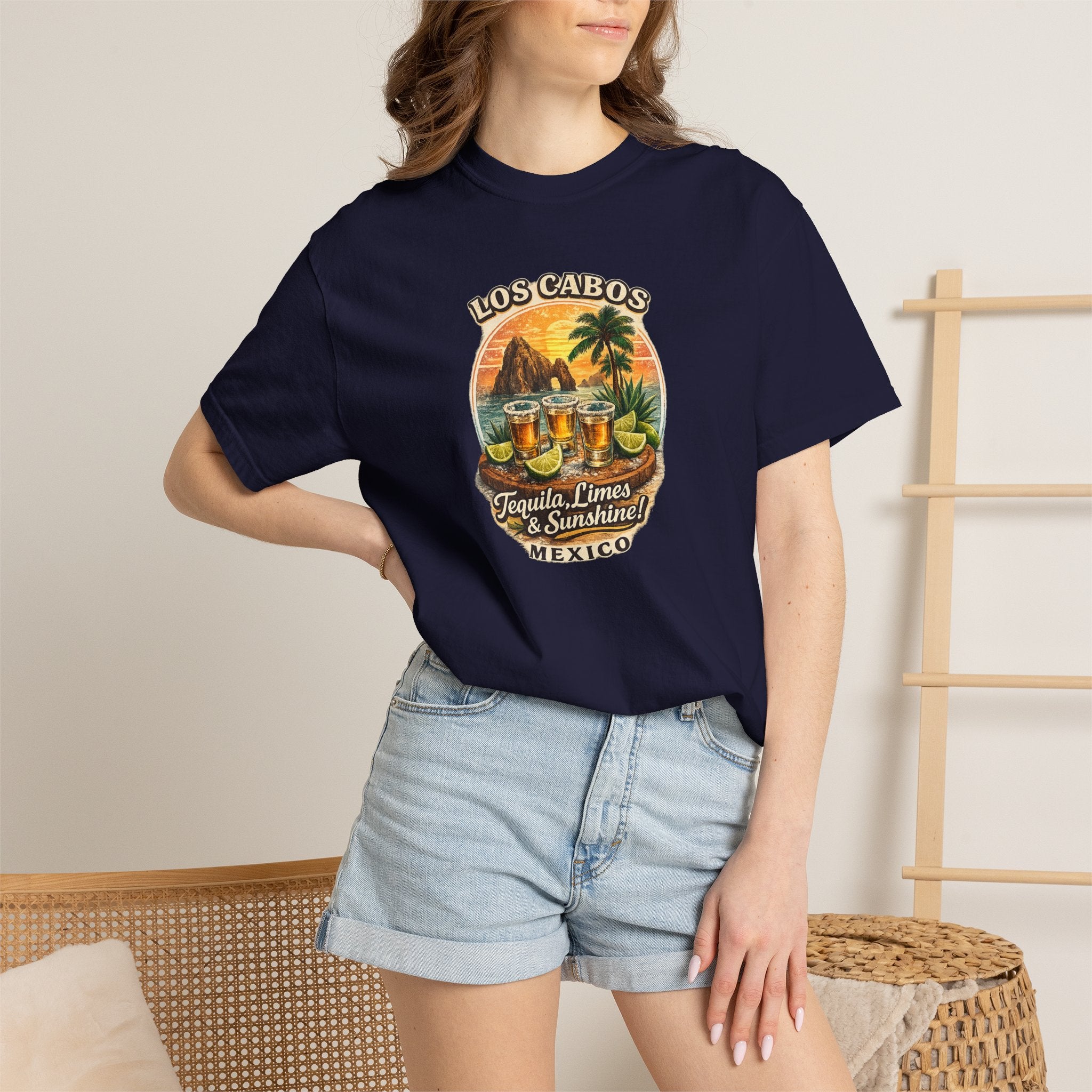 Los Cabos Tequila & Limes T-Shirt — Mexico Beach Vacation Tee