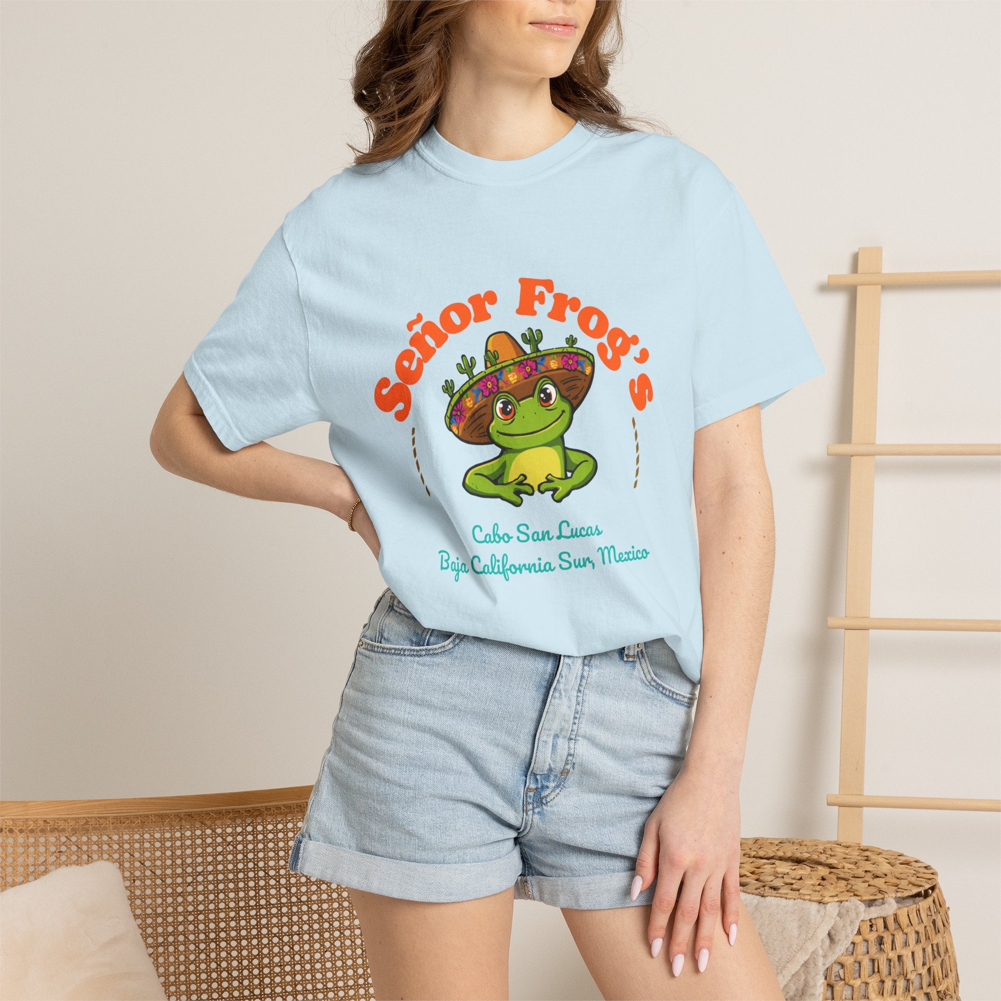 Señor Frog's Cabo San Lucas T-Shirt — Cute Frog Sombrero Mexico Souvenir