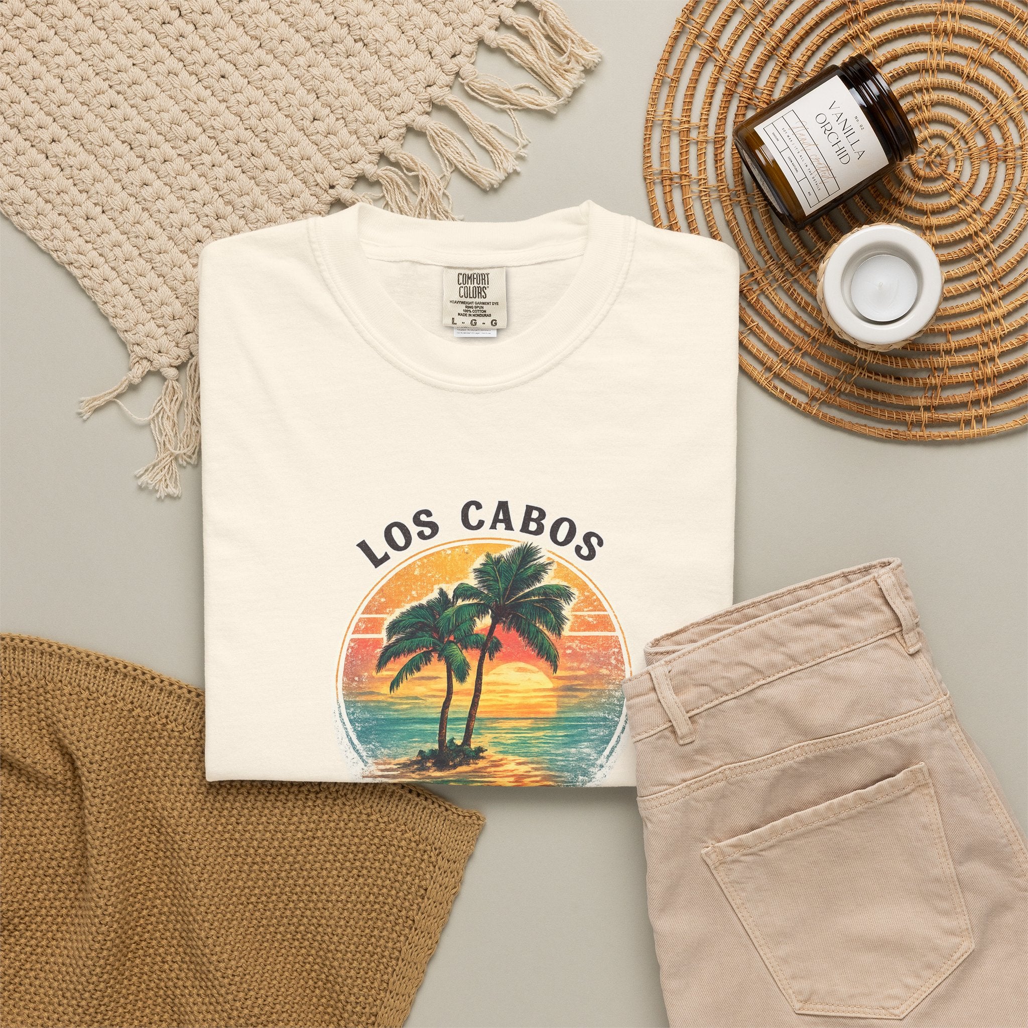 Los Cabos Palms T-Shirt — Tropical Beach Palm Graphic Tee