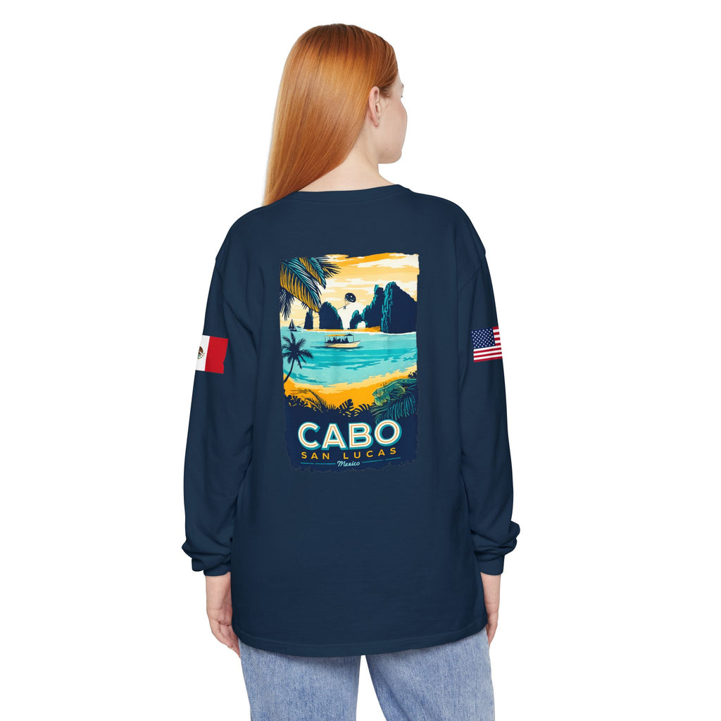 Cabo San Lucas Long Sleeve Tee — Vintage Beach Graphic