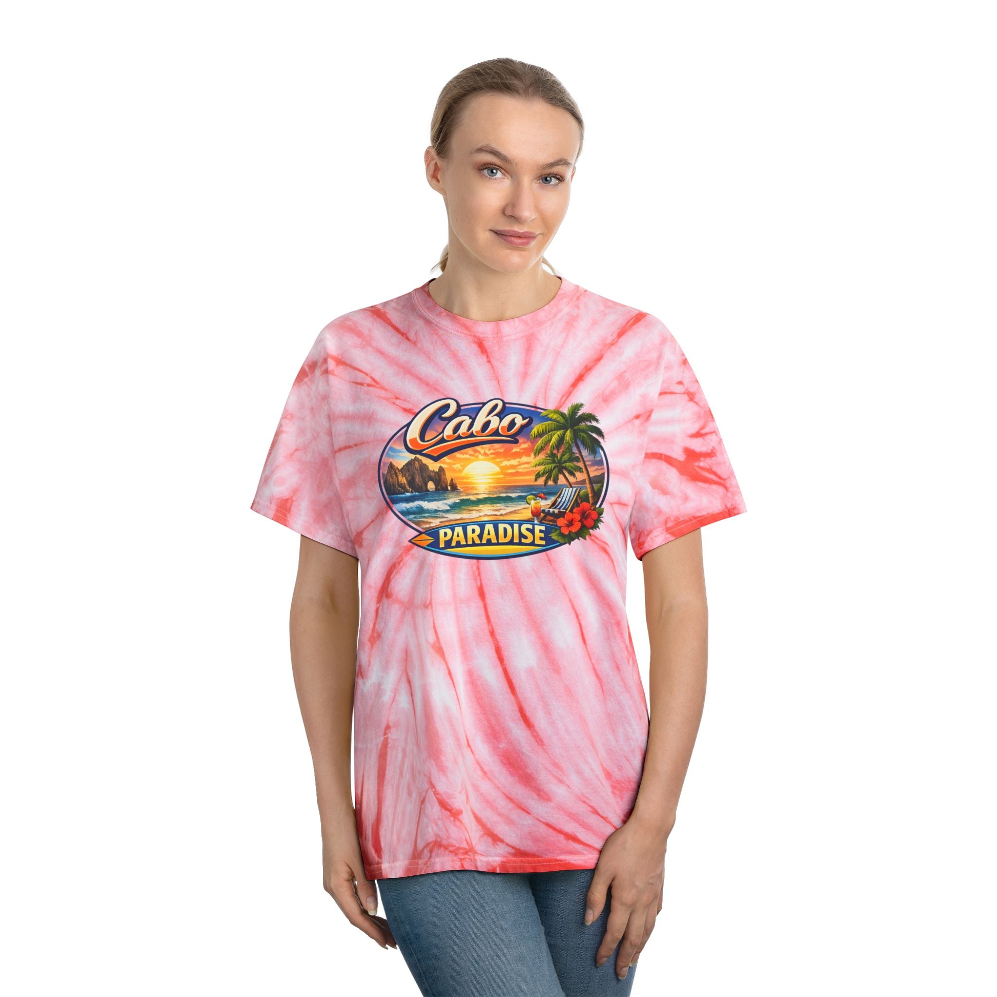 Cabo Paradise Tie-Dye Tee — Yellow Cyclone Beach Shirt