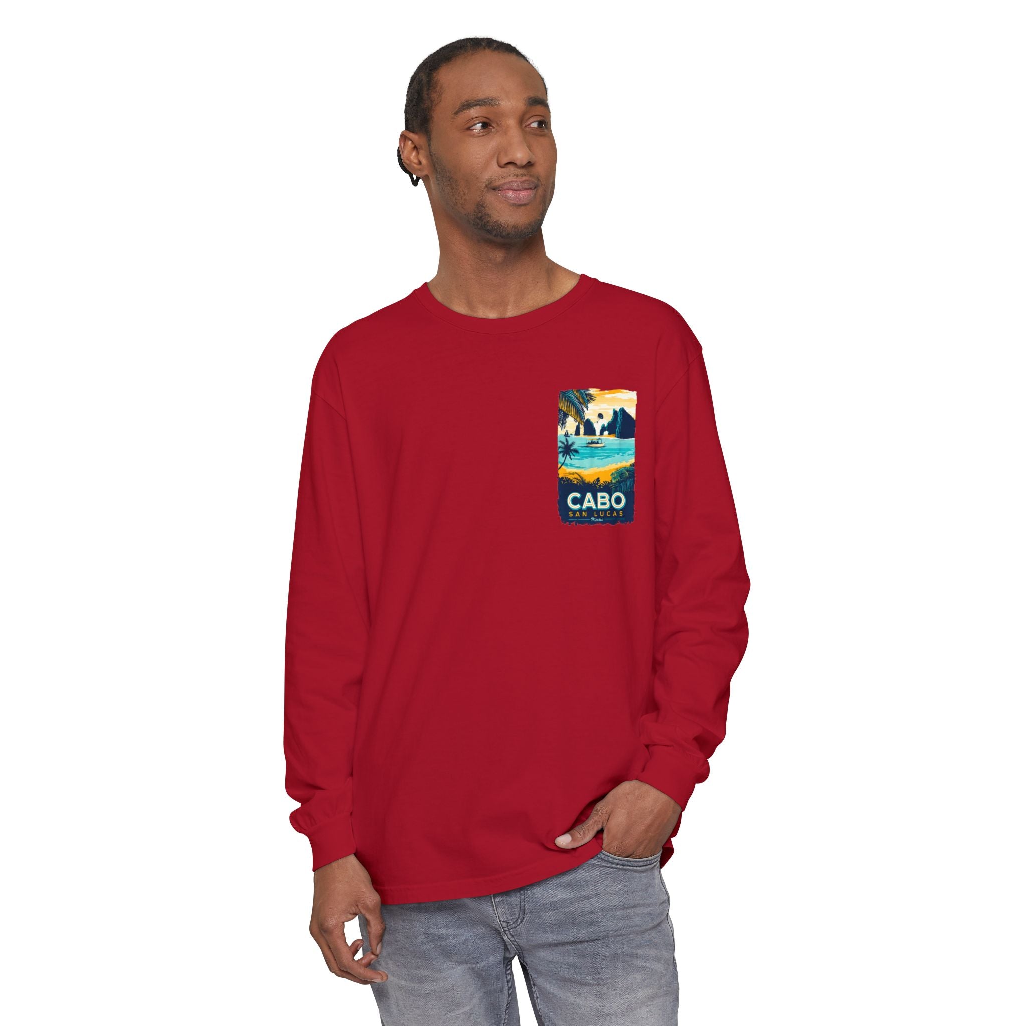 Cabo San Lucas Long Sleeve Tee — Vintage Beach Graphic