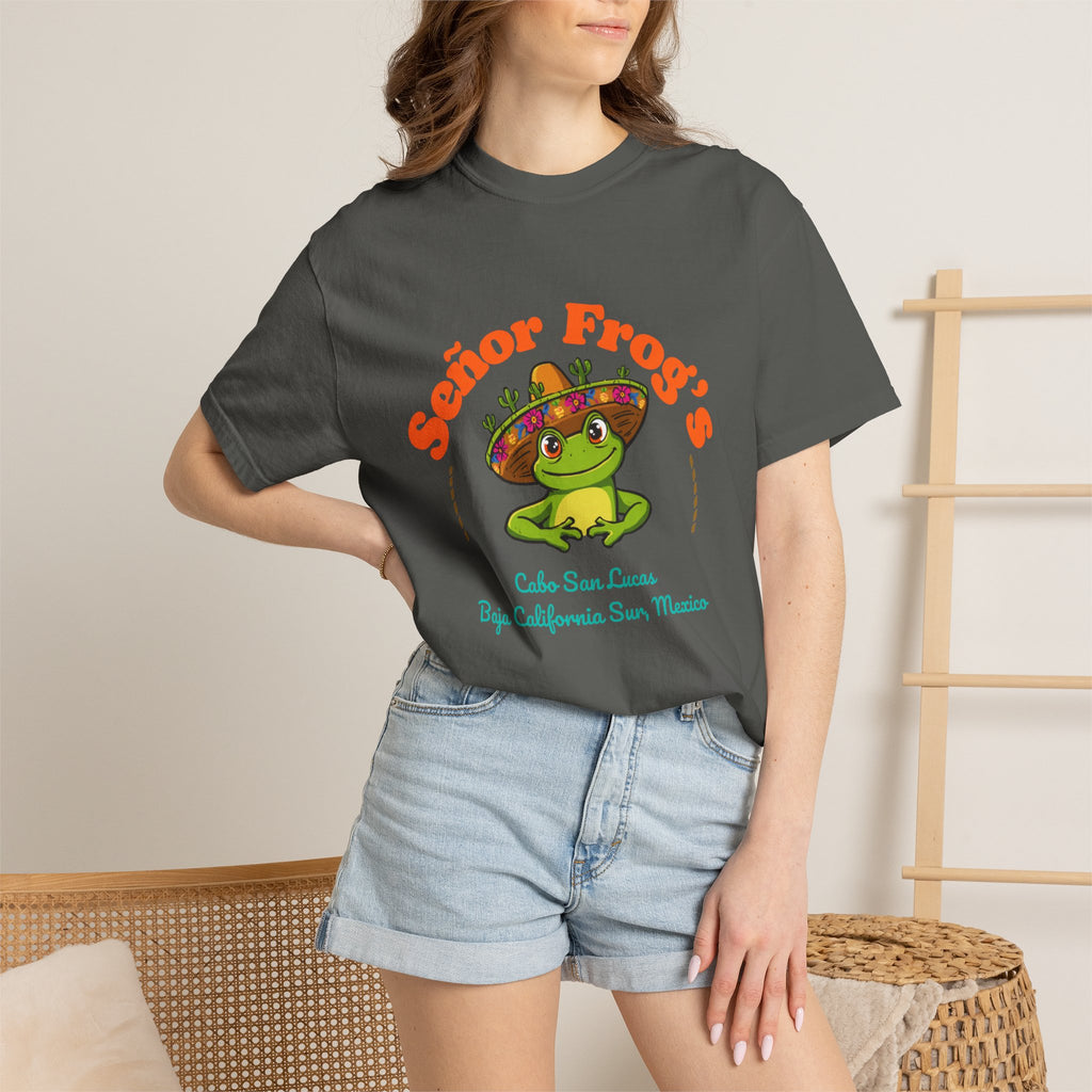 Señor Frog's Cabo San Lucas T-Shirt — Cute Frog Sombrero Mexico Souvenir