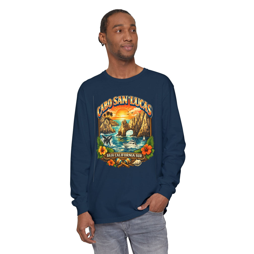 Cabo San Lucas Long Sleeve T-Shirt – Baja California Sun Beach Graphic
