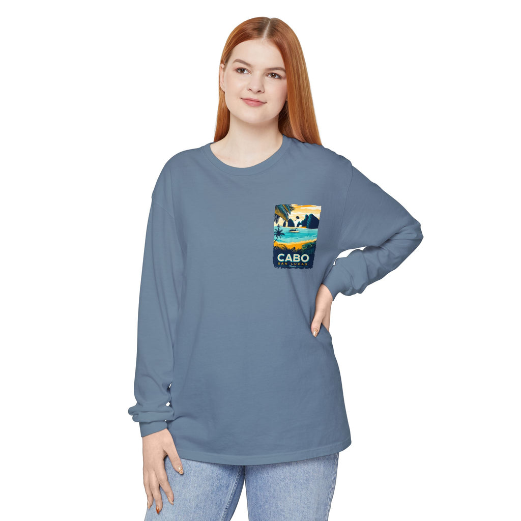 Cabo San Lucas Long Sleeve Tee — Vintage Beach Graphic