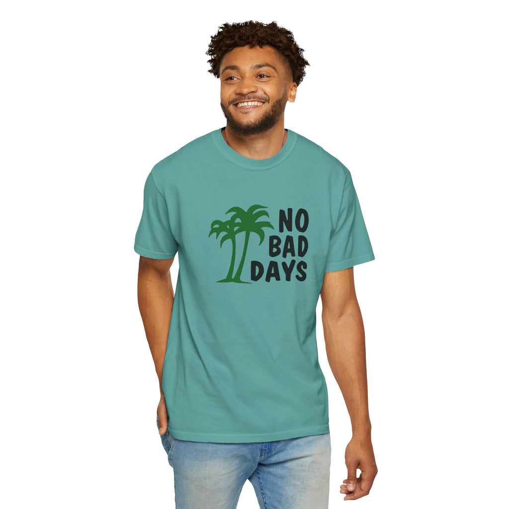 No Bad Days Palm Tree T-Shirt — Casual Beach Vibe Graphic Tee