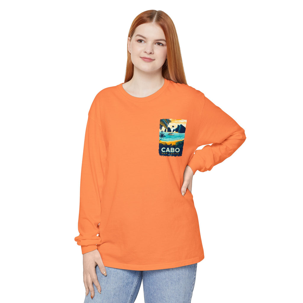 Cabo San Lucas Long Sleeve Tee — Vintage Beach Graphic