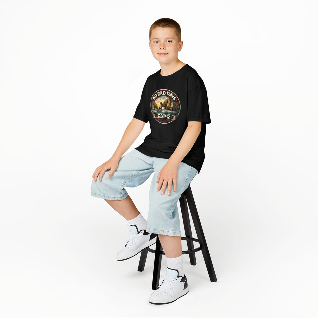 Kids Tee — 'No Bad Days' Cabo Surf Vintage Graphic