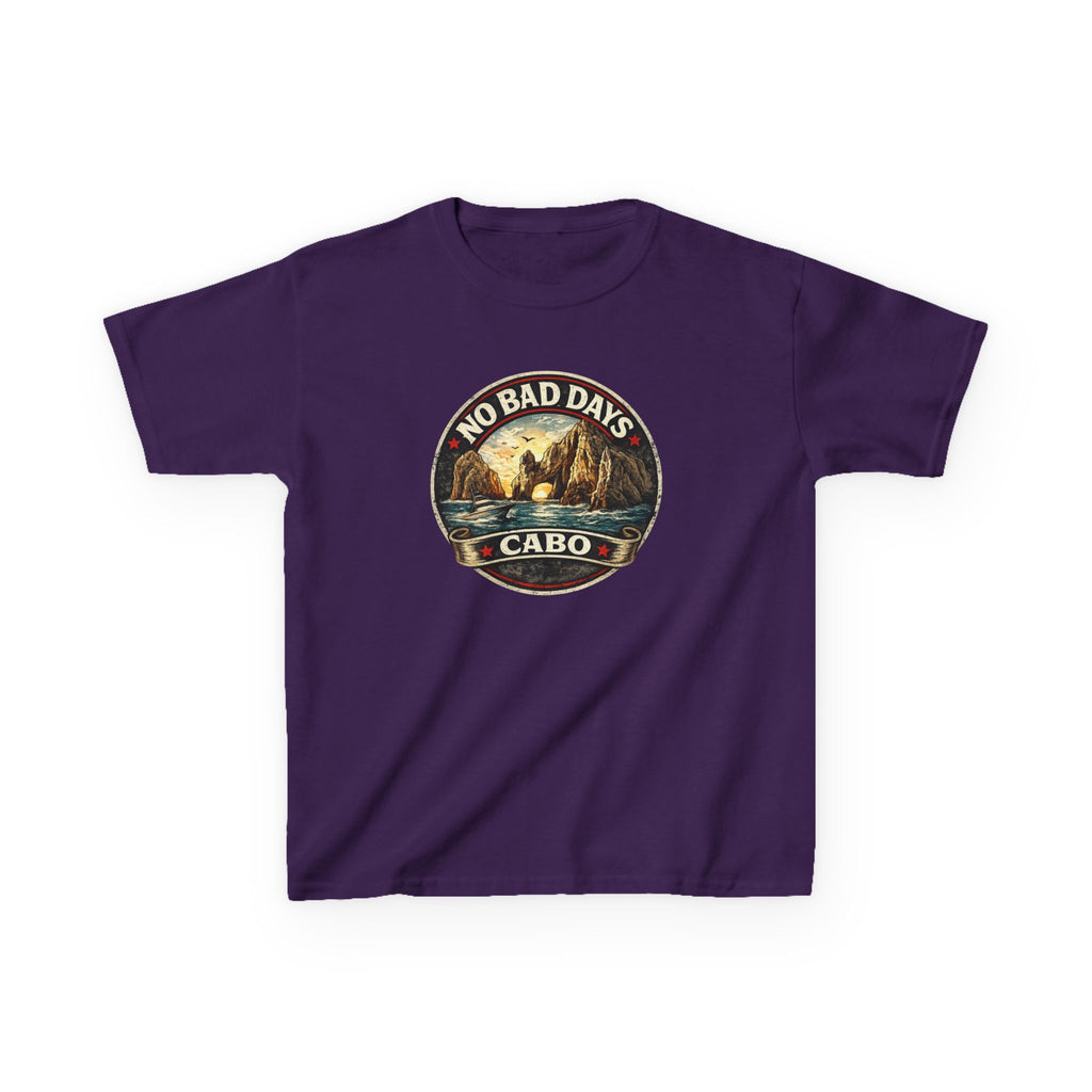 Kids Tee — 'No Bad Days' Cabo Surf Vintage Graphic