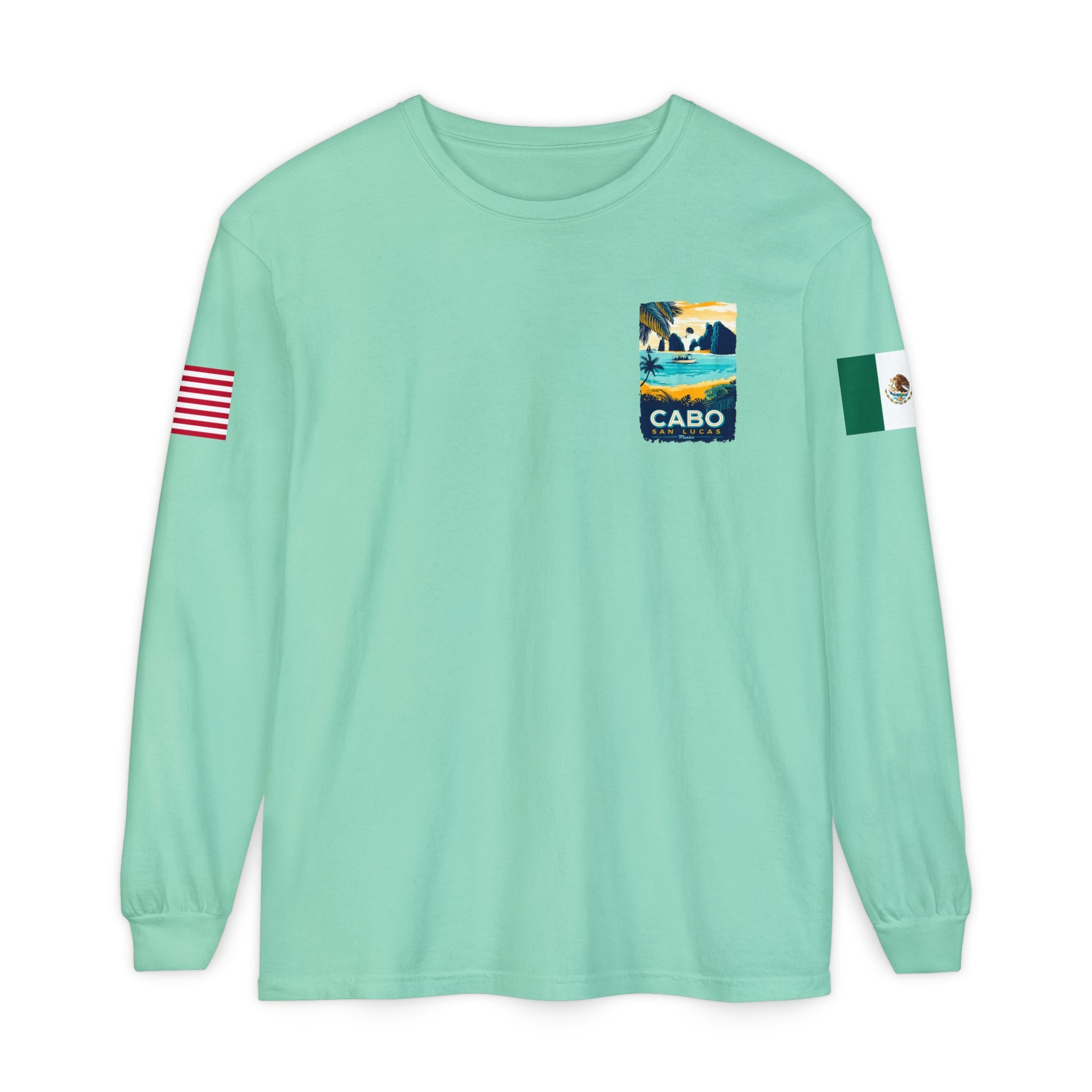 Cabo San Lucas Long Sleeve Tee — Vintage Beach Graphic