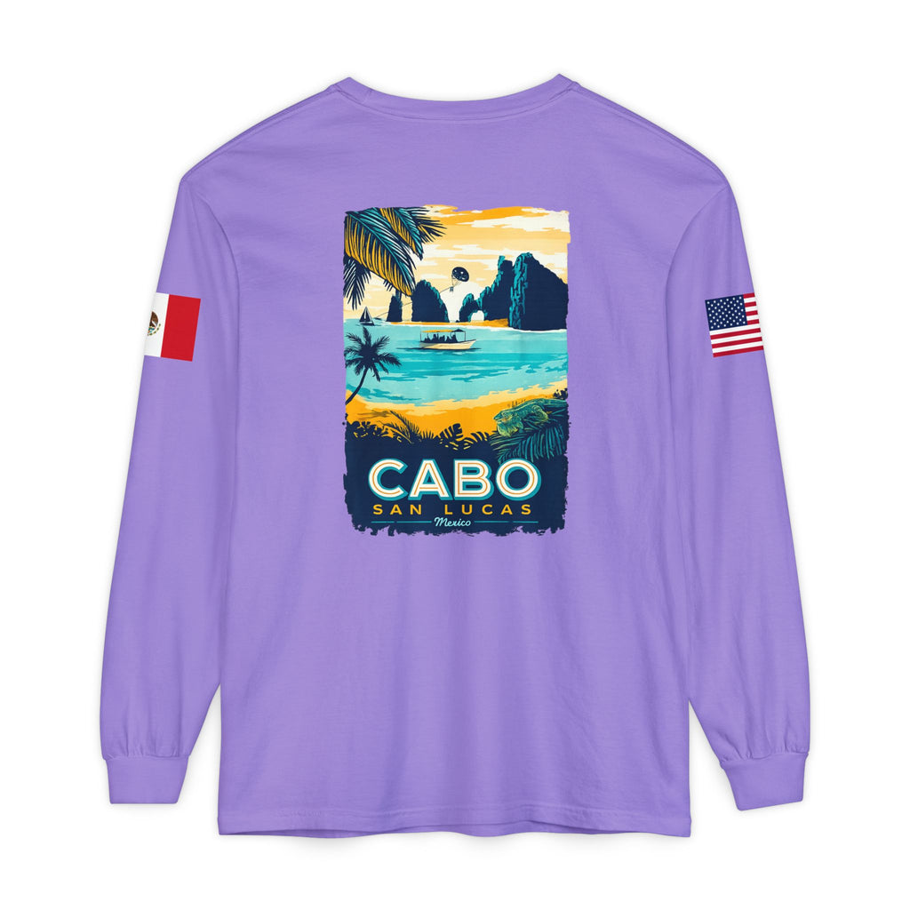 Cabo San Lucas Long Sleeve Tee — Vintage Beach Graphic