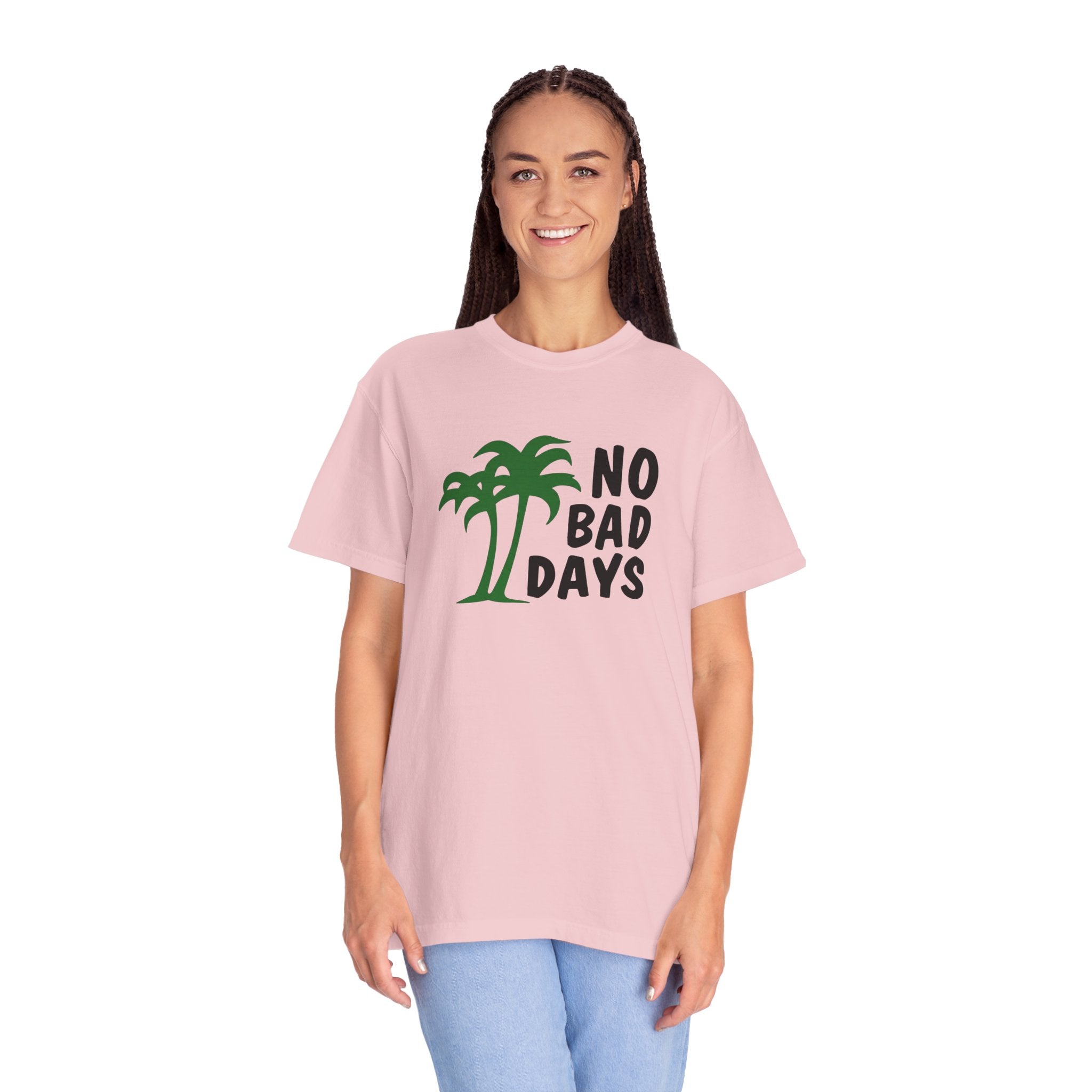 No Bad Days Palm Tree T-Shirt — Casual Beach Vibe Graphic Tee